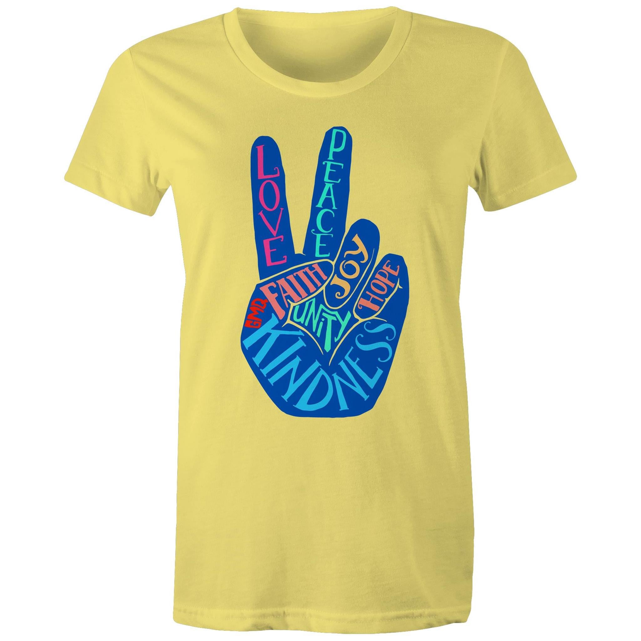 PEACE & UNITY T-Shirt Front Print