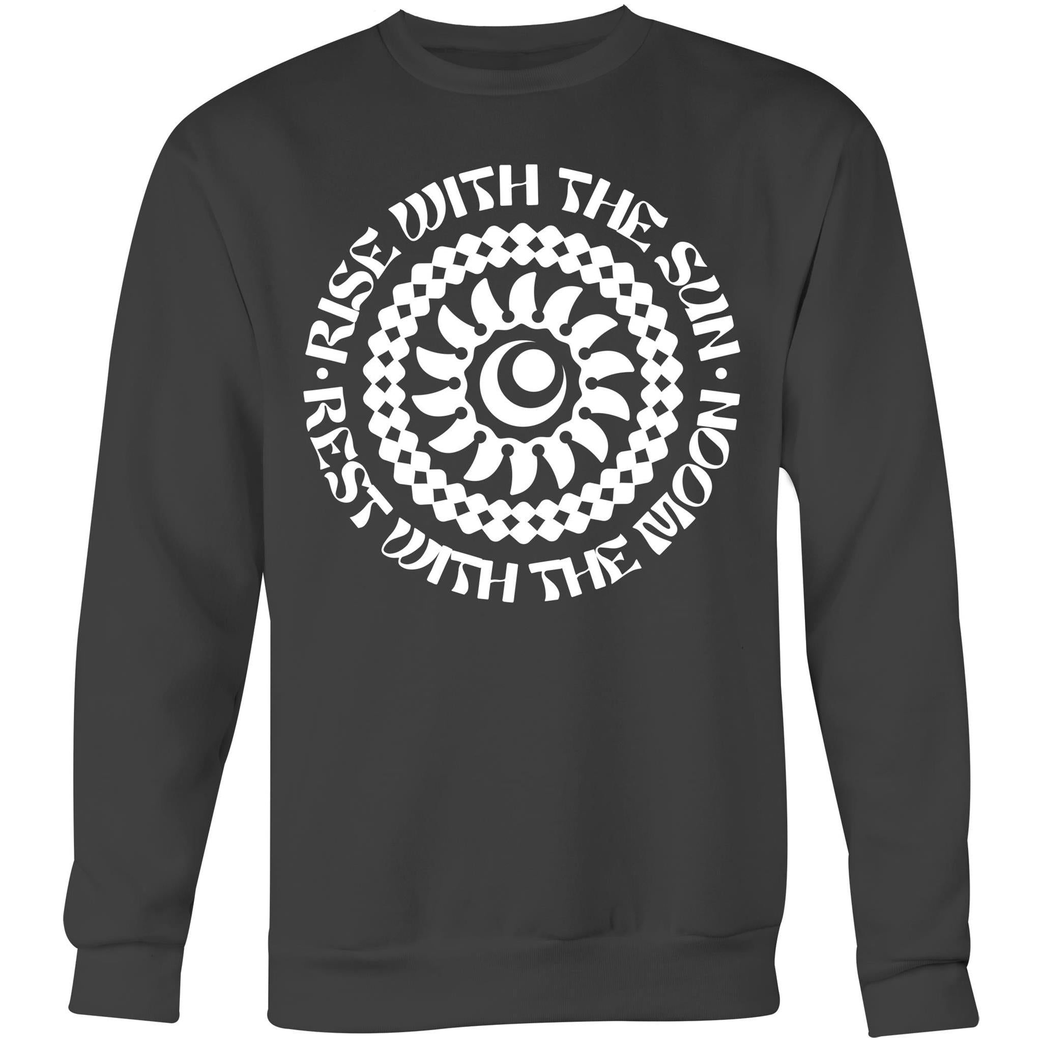 RISE WITH THE SUN Sweatshirt Front Print