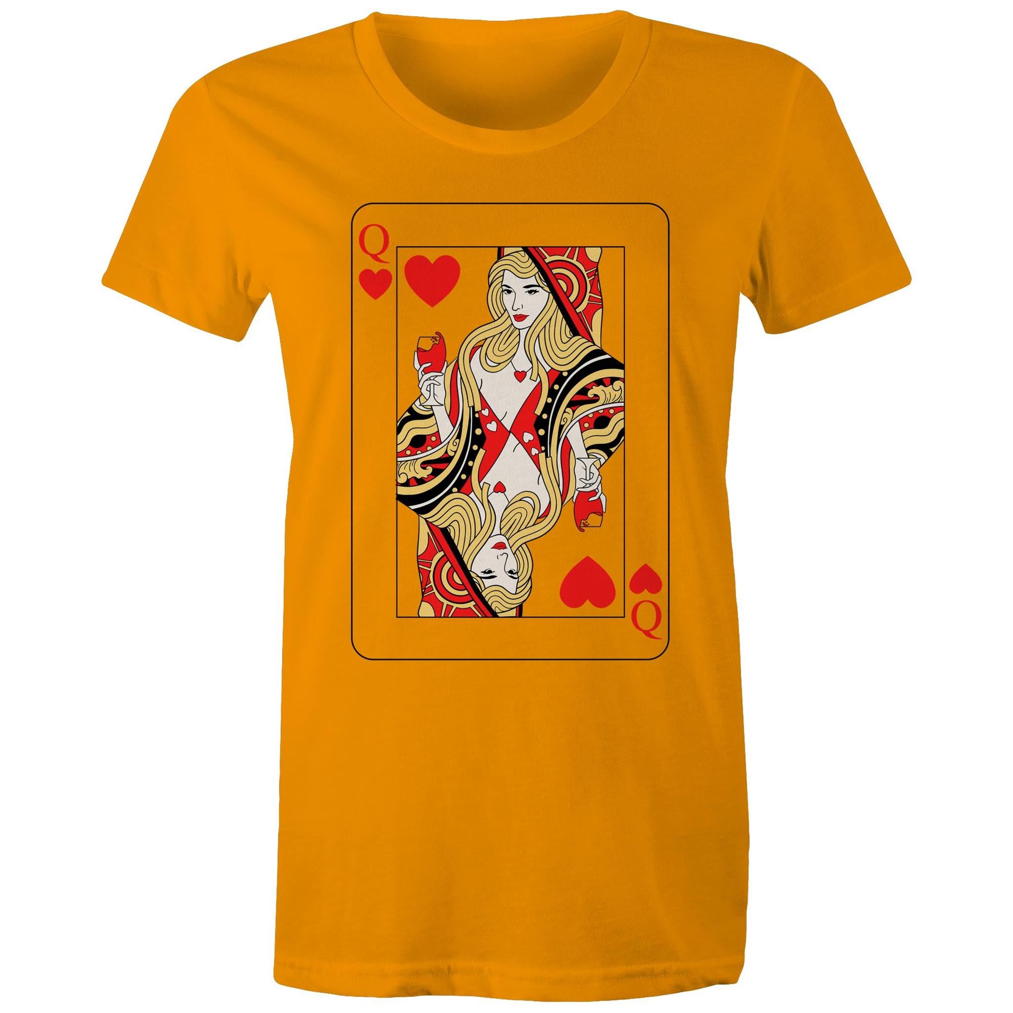 QUEEN OF HEARTS T-Shirt Front Print