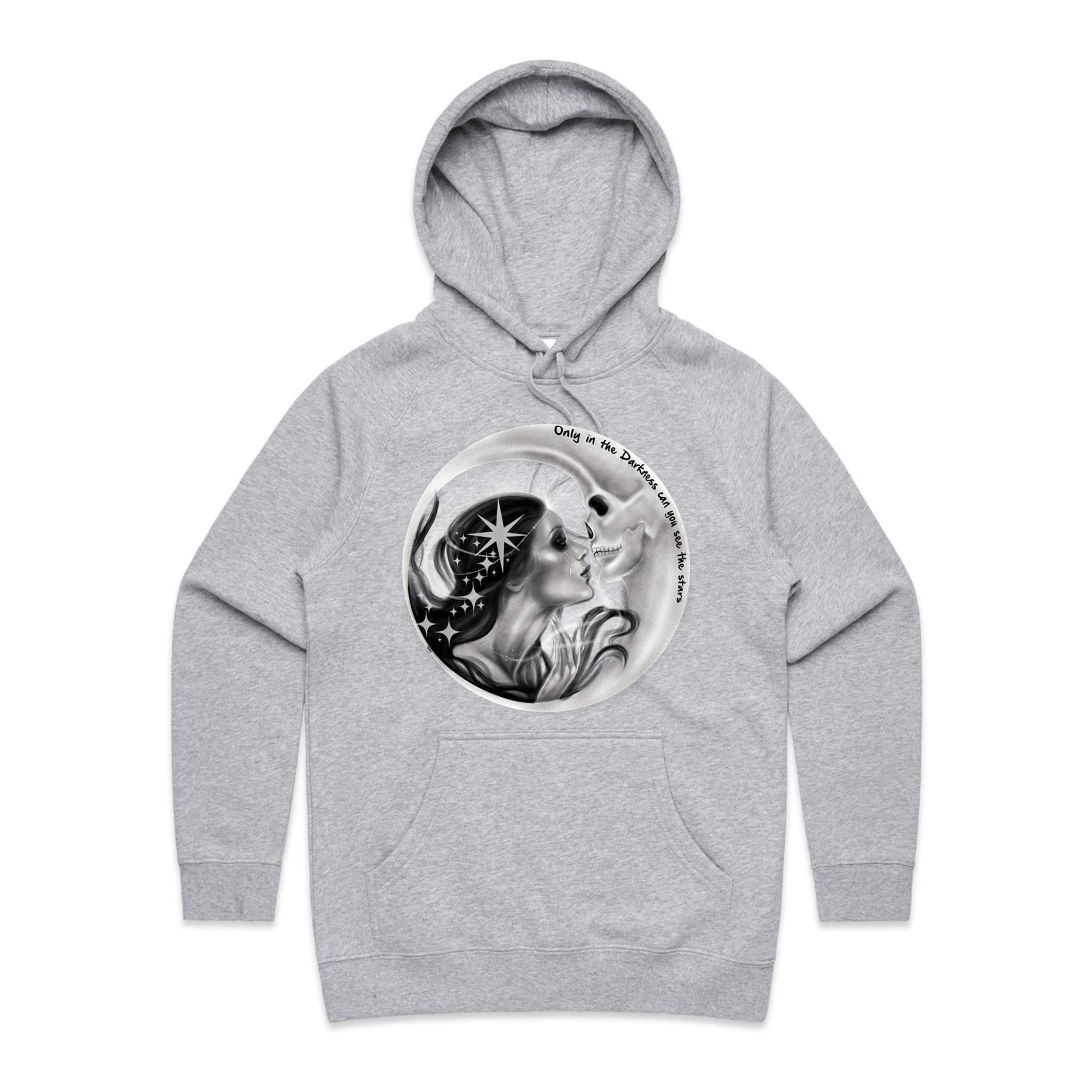 DARK MOON Hoodie Front Print