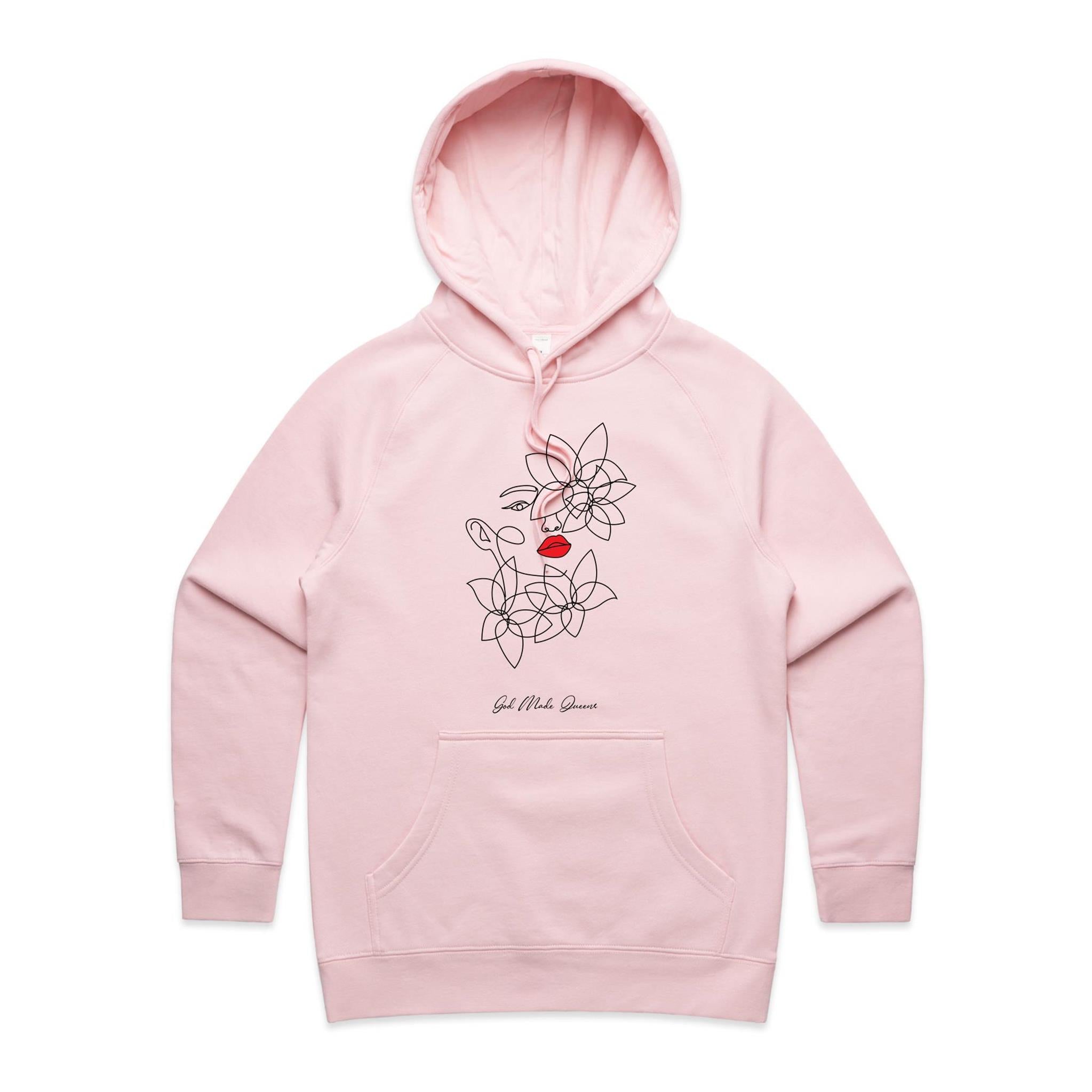 RED KISS Hoodie Front Print