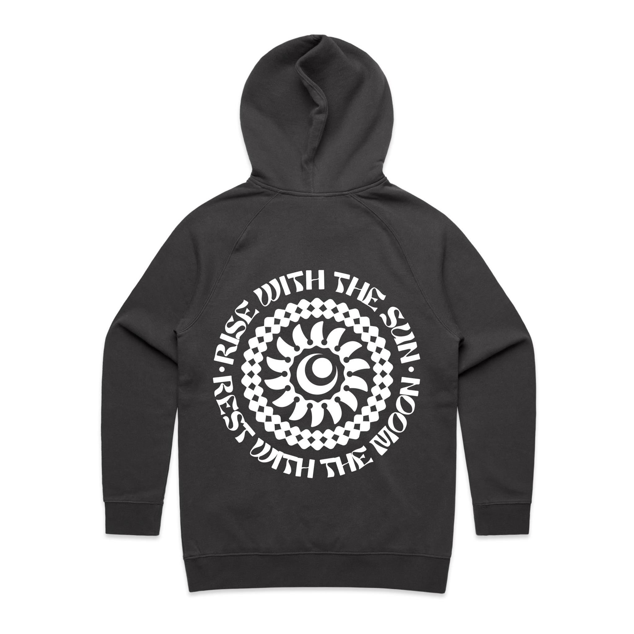 RISE WITH THE SUN Hoodie Back Print