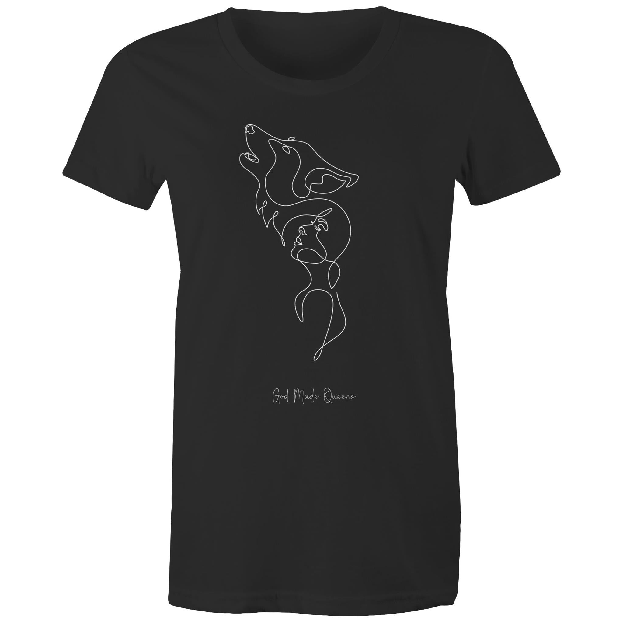 WOLF MOON T-Shirt Front Print