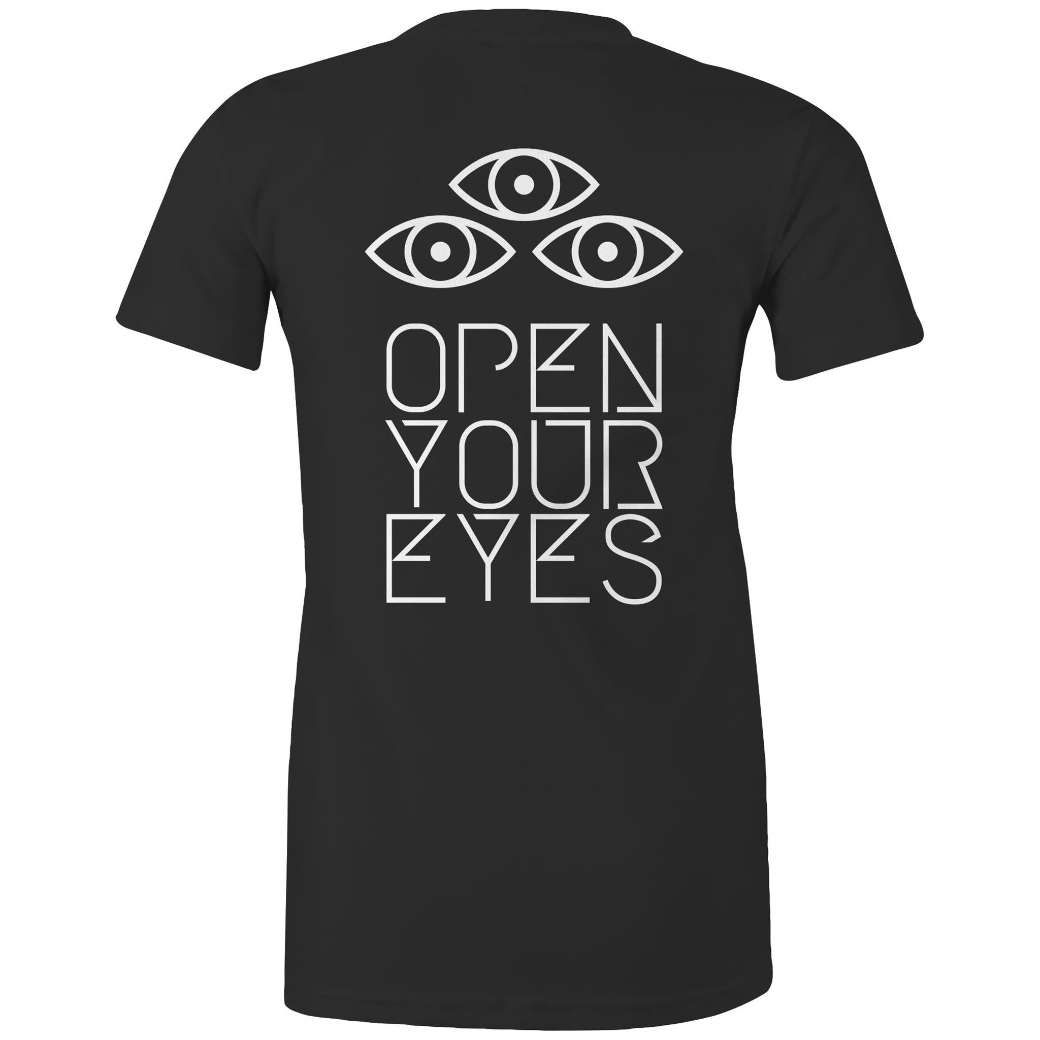 OPEN YOUR EYES T-Shirt Back Print