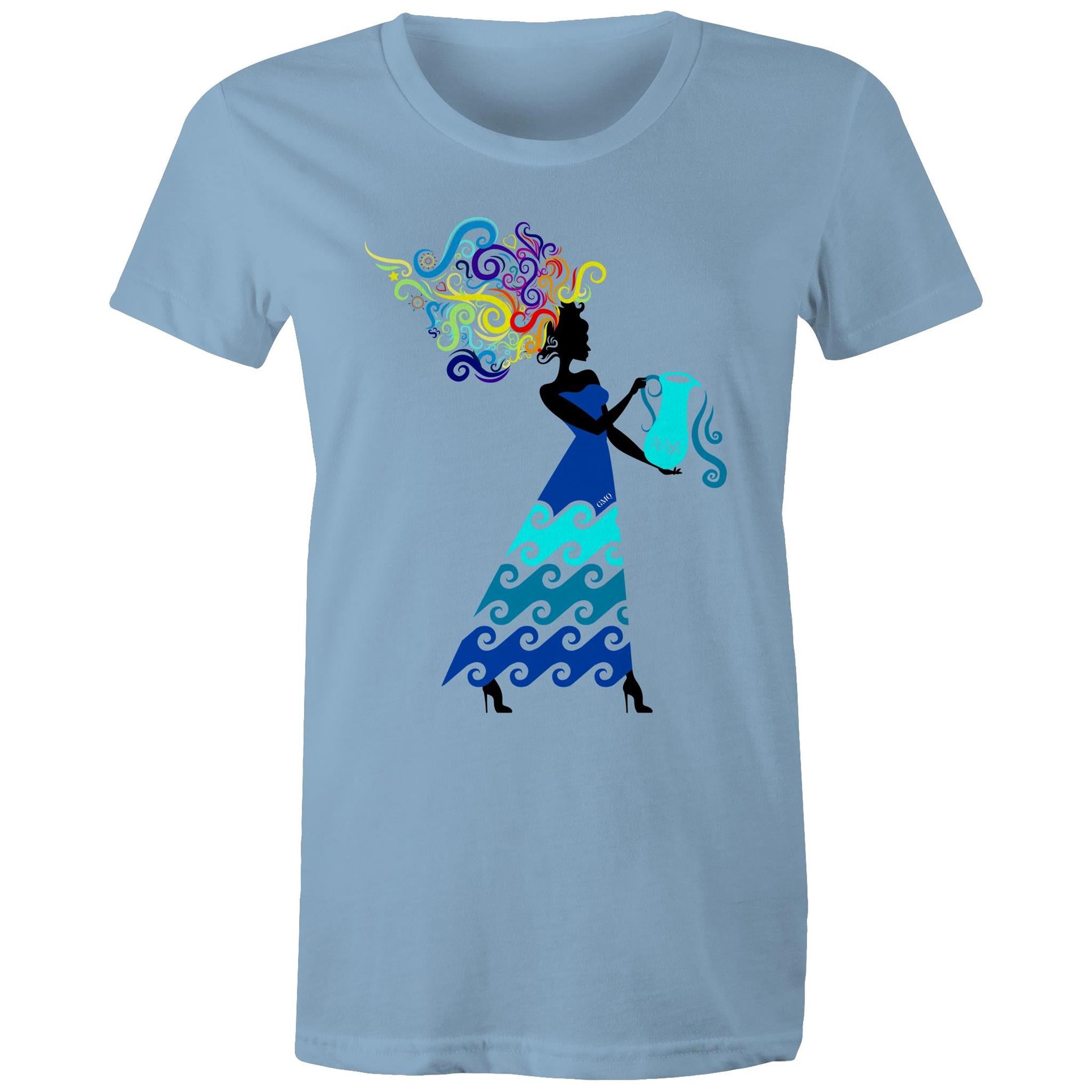 AQUARIUS T-Shirt Front Print