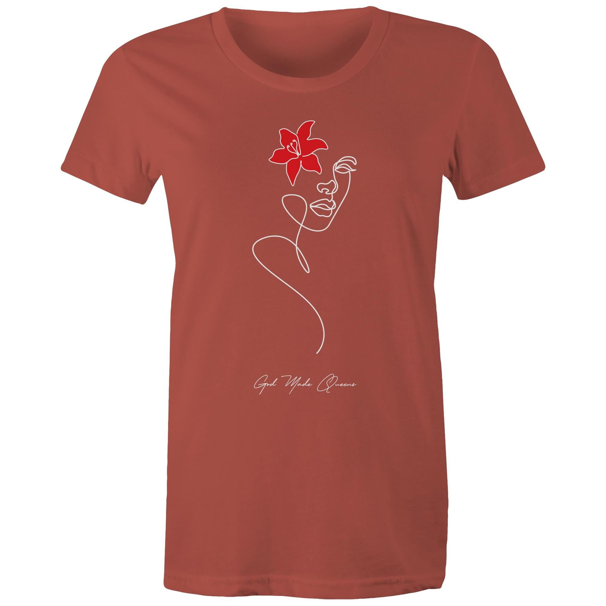 RED FLOWER T-Shirt Front Print