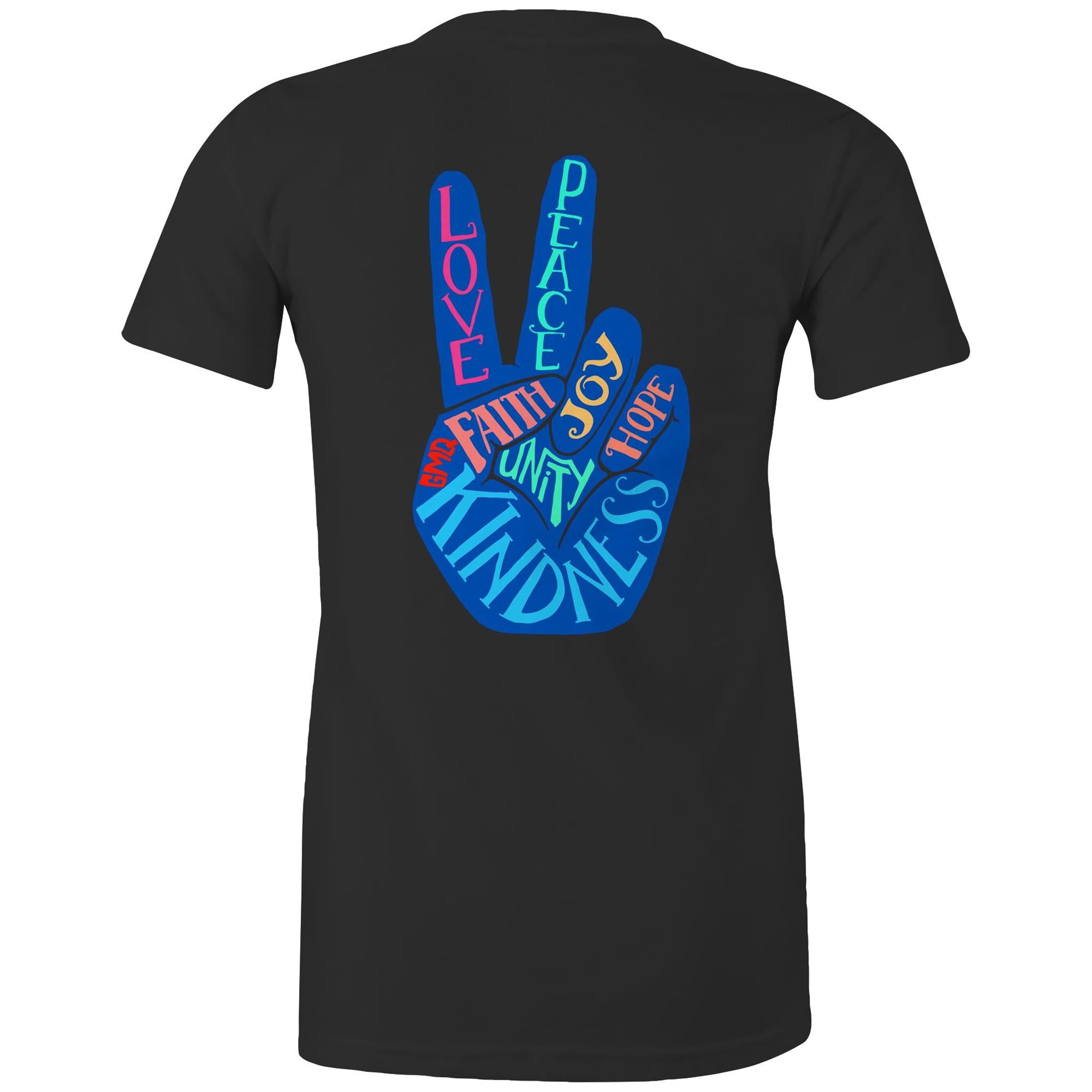 PEACE & UNITY T-Shirt Back Print