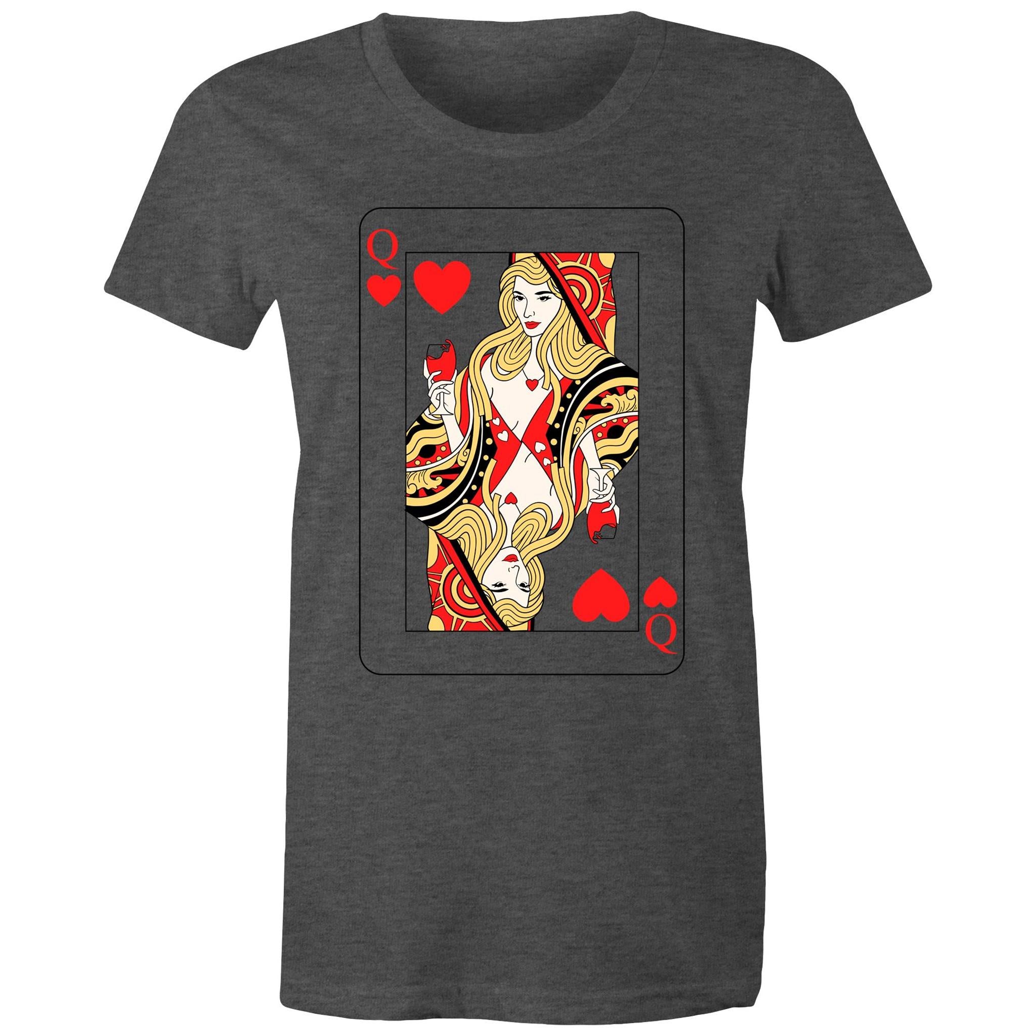 QUEEN OF HEARTS T-Shirt Front Print