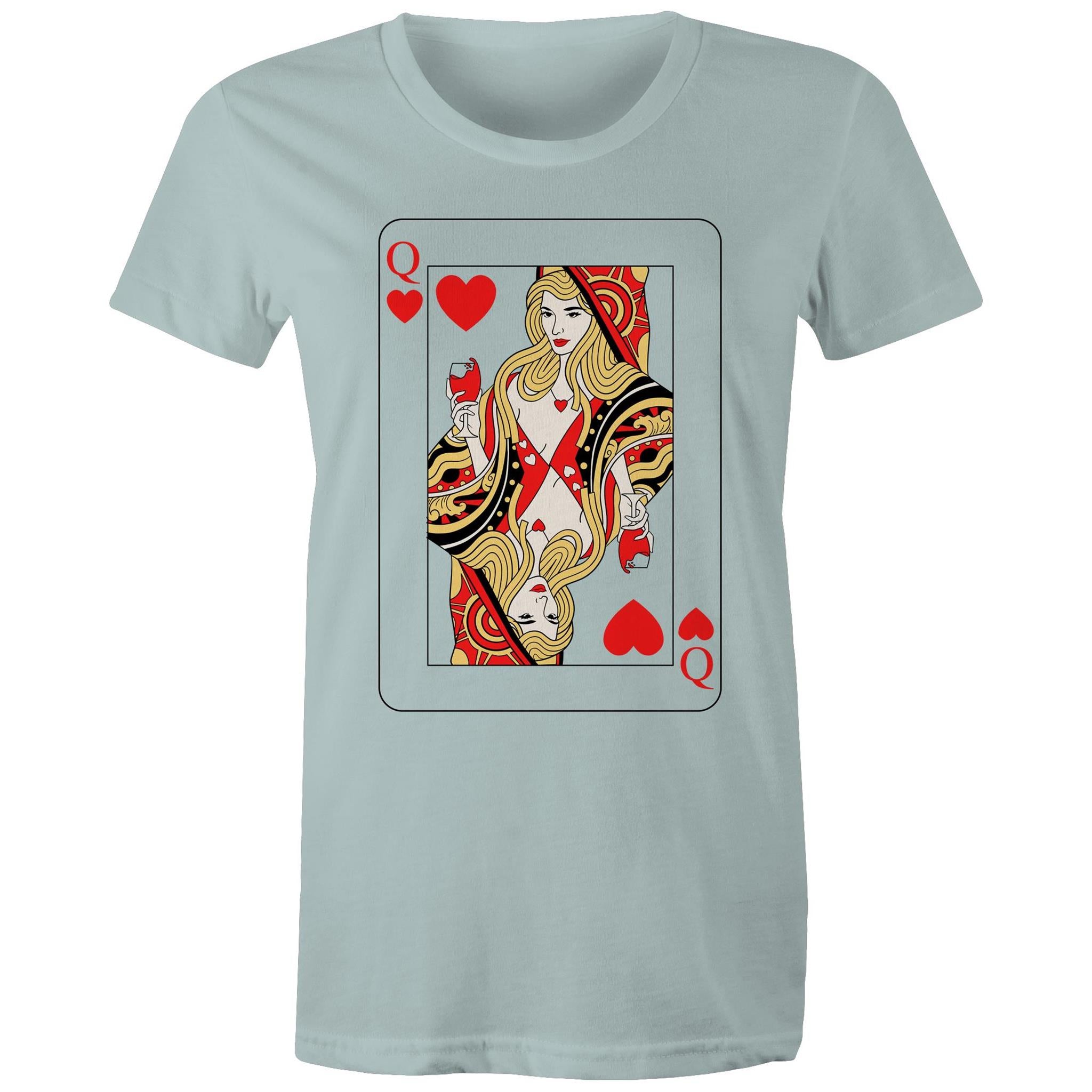 QUEEN OF HEARTS T-Shirt Front Print