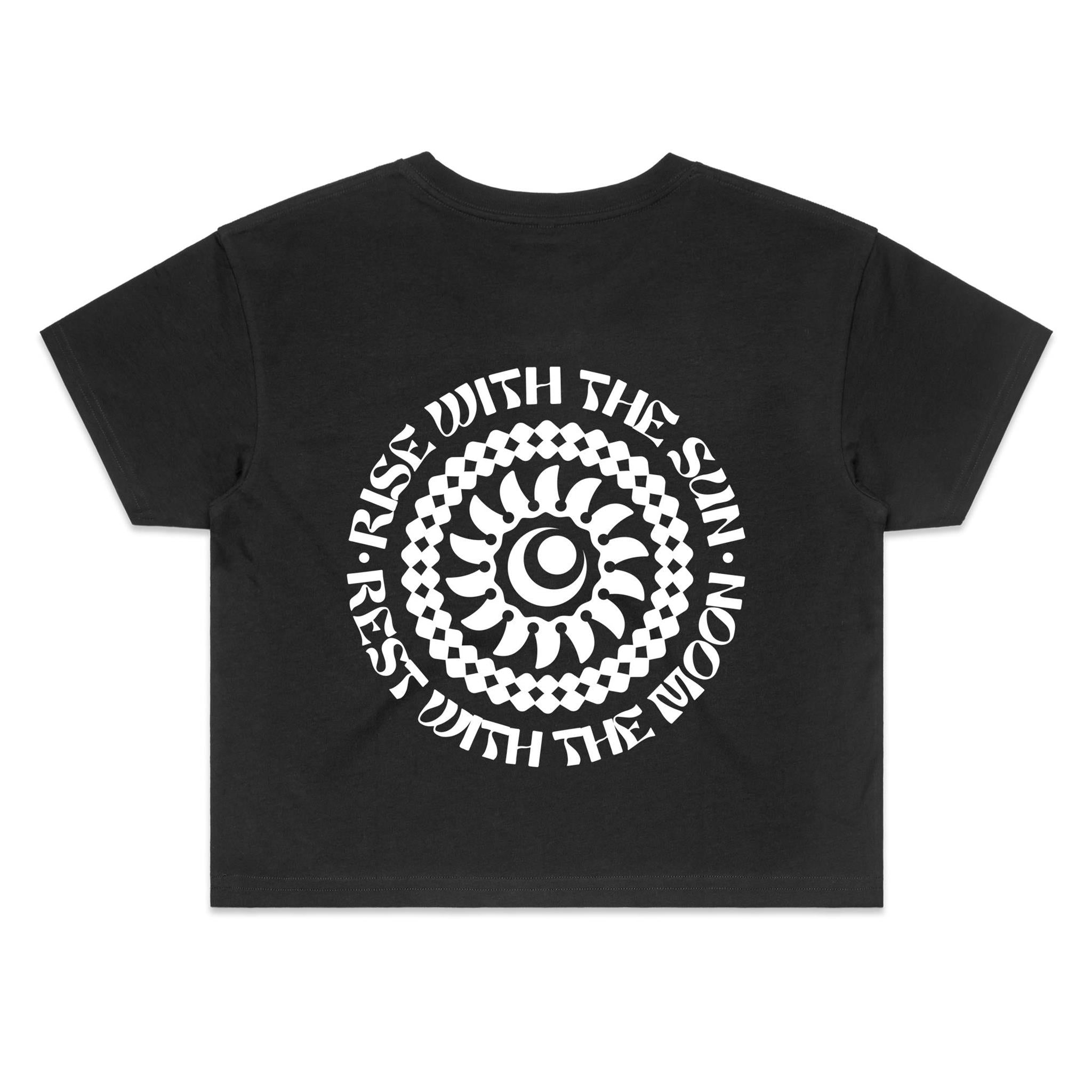 RISE WITH THE SUN Crop Back Print