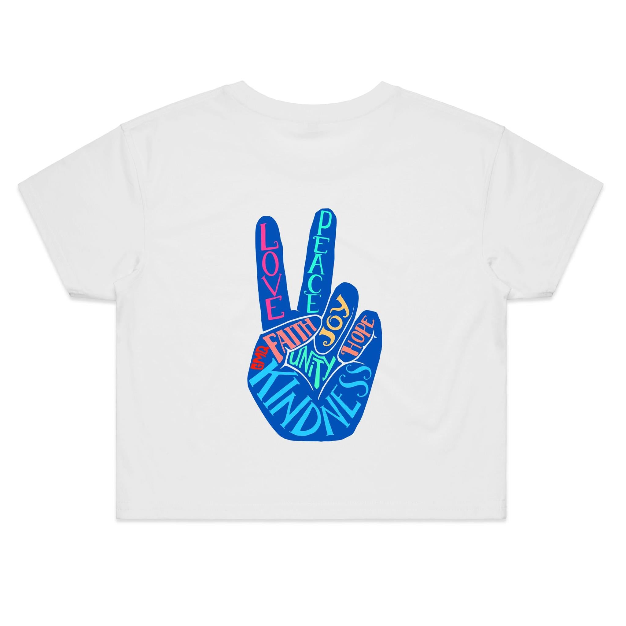 PEACE & UNITY Crop Back Print