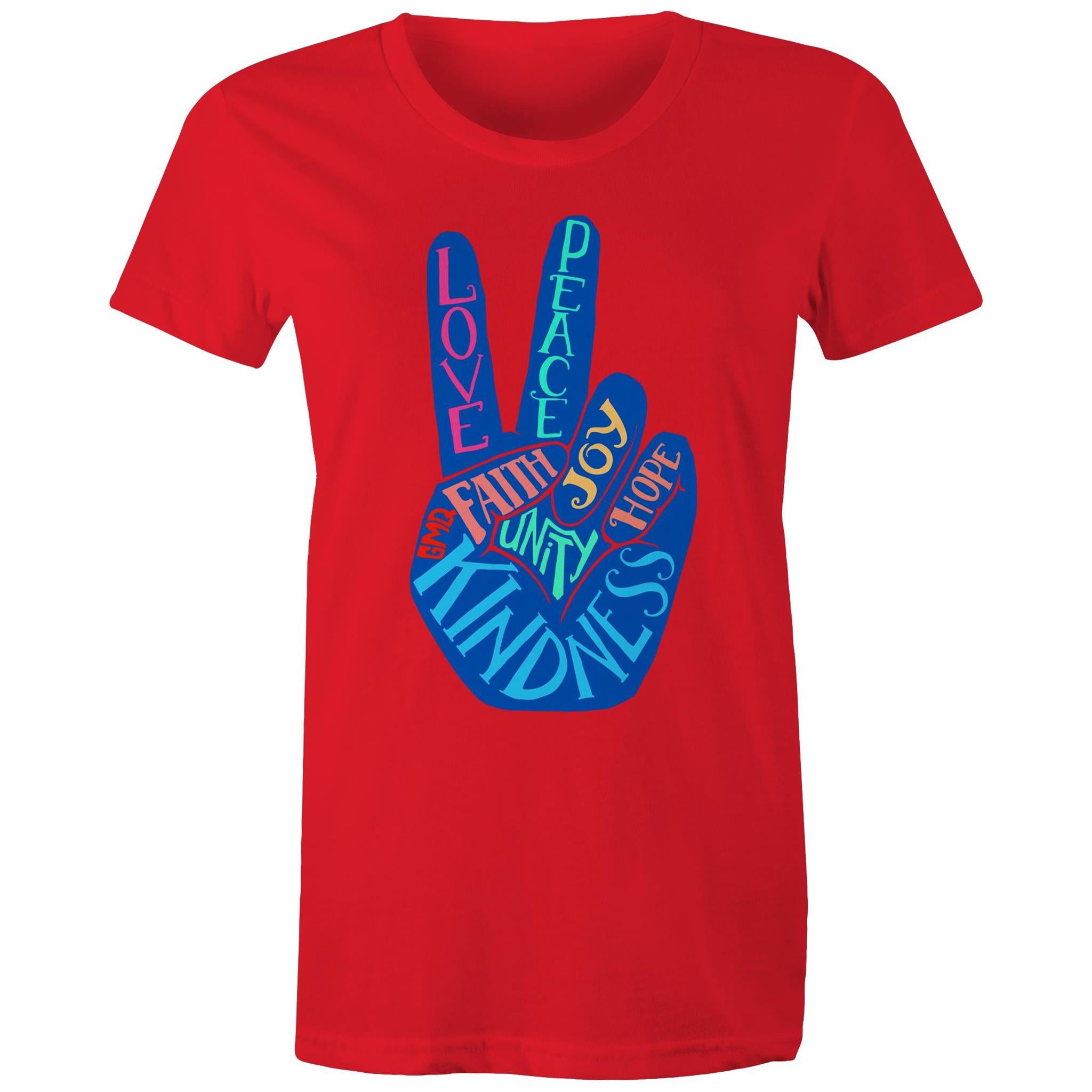 PEACE & UNITY T-Shirt Front Print