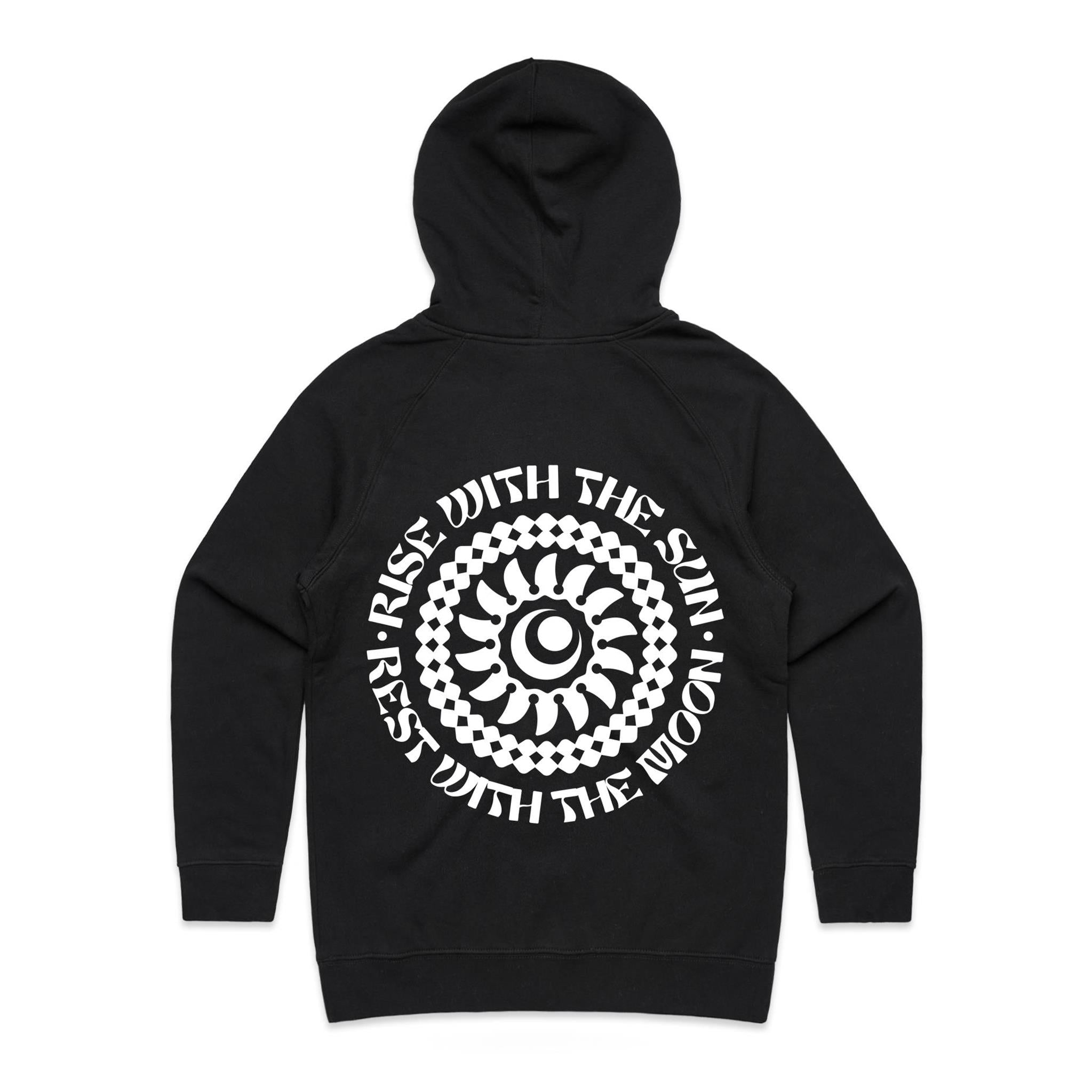 RISE WITH THE SUN Hoodie Back Print