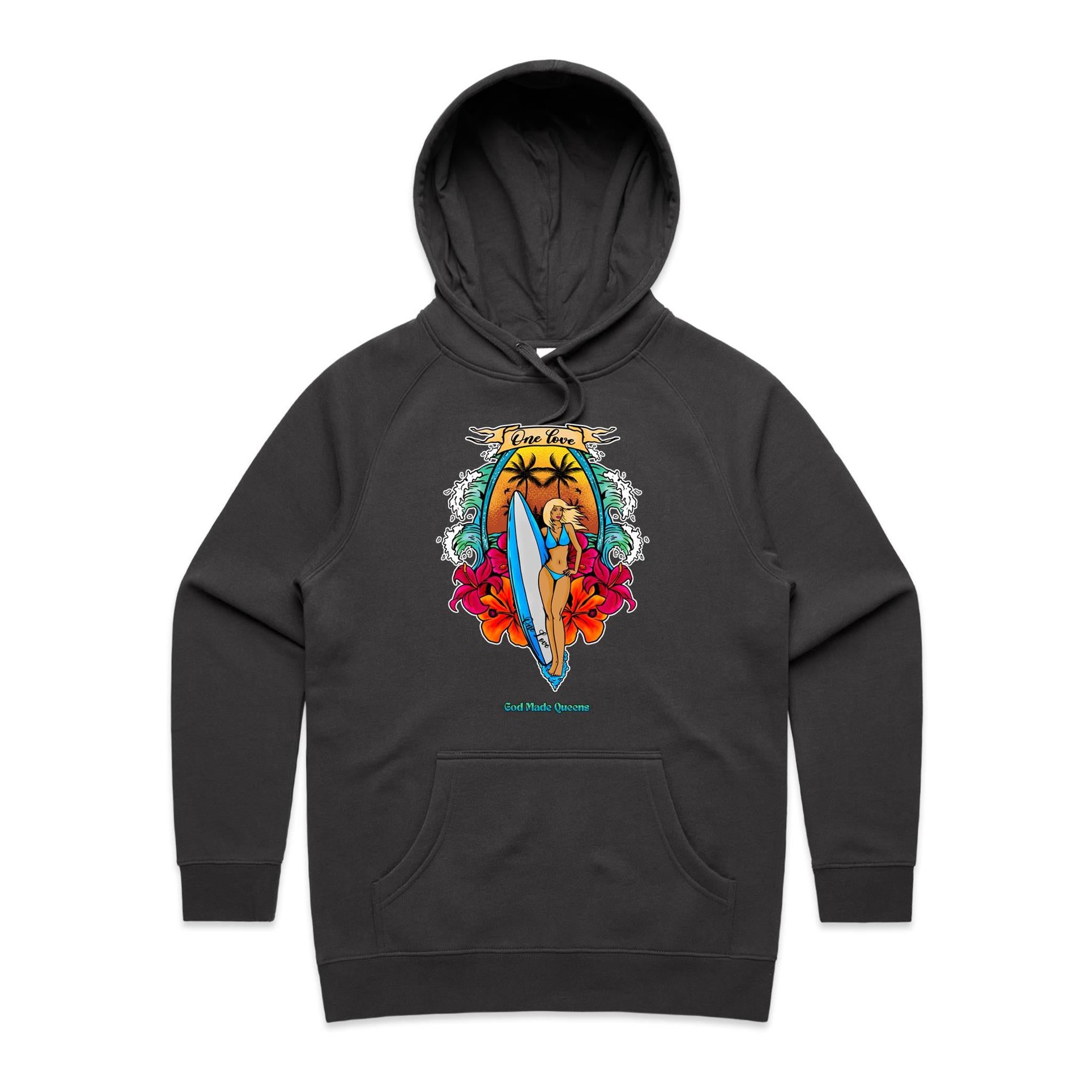 ONE LOVE Hoodie Front Print