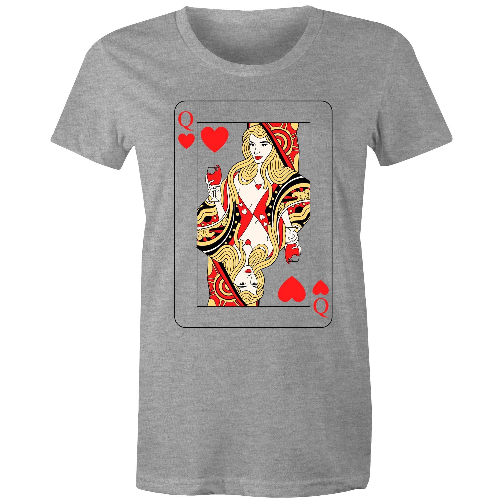 QUEEN OF HEARTS T-Shirt Front Print