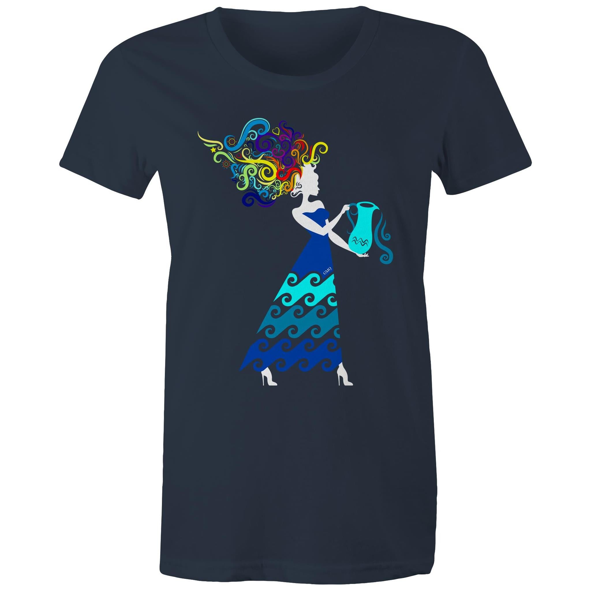 AQUARIUS T-Shirt Front Print