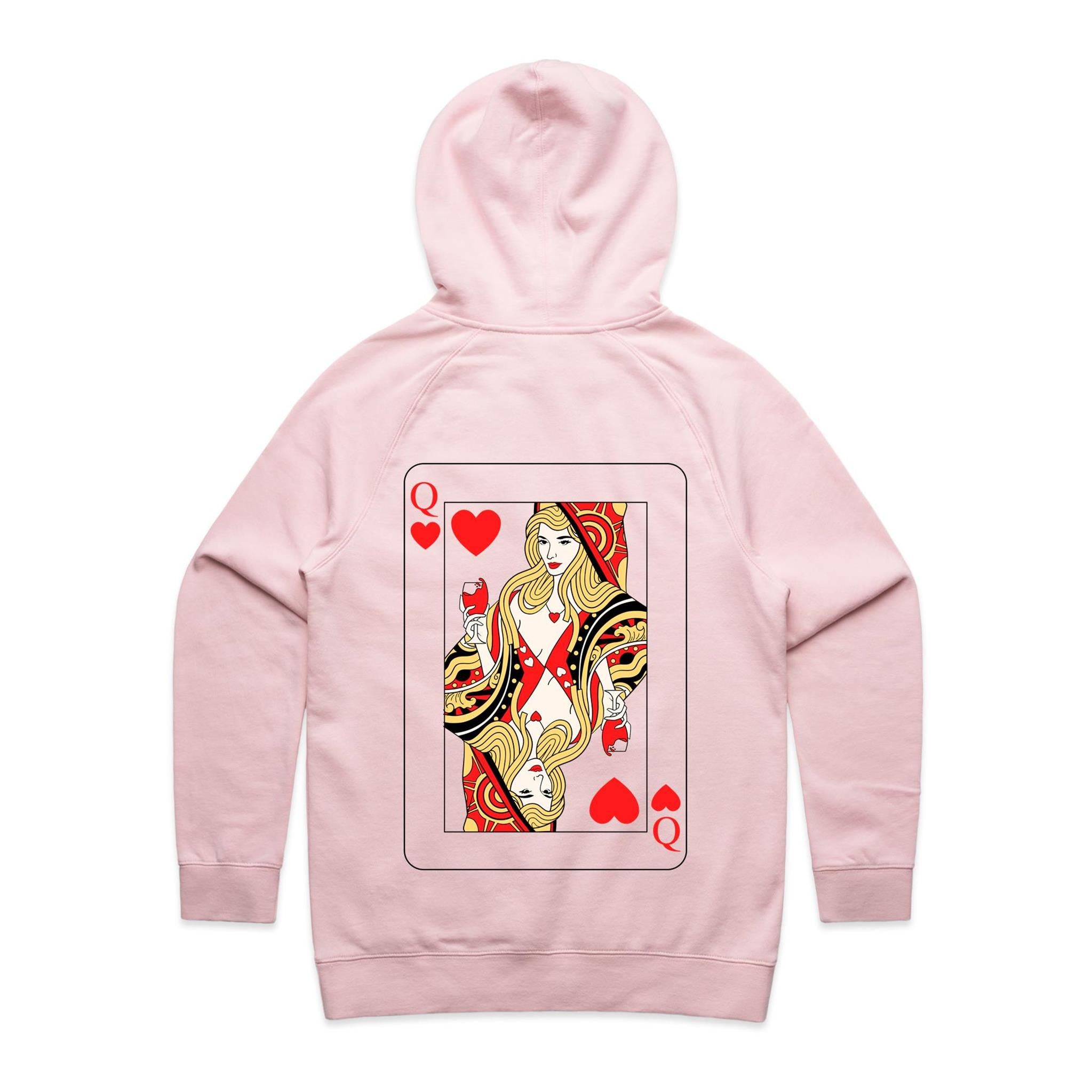 QUEEN OF HEARTS Hoodie Back Print