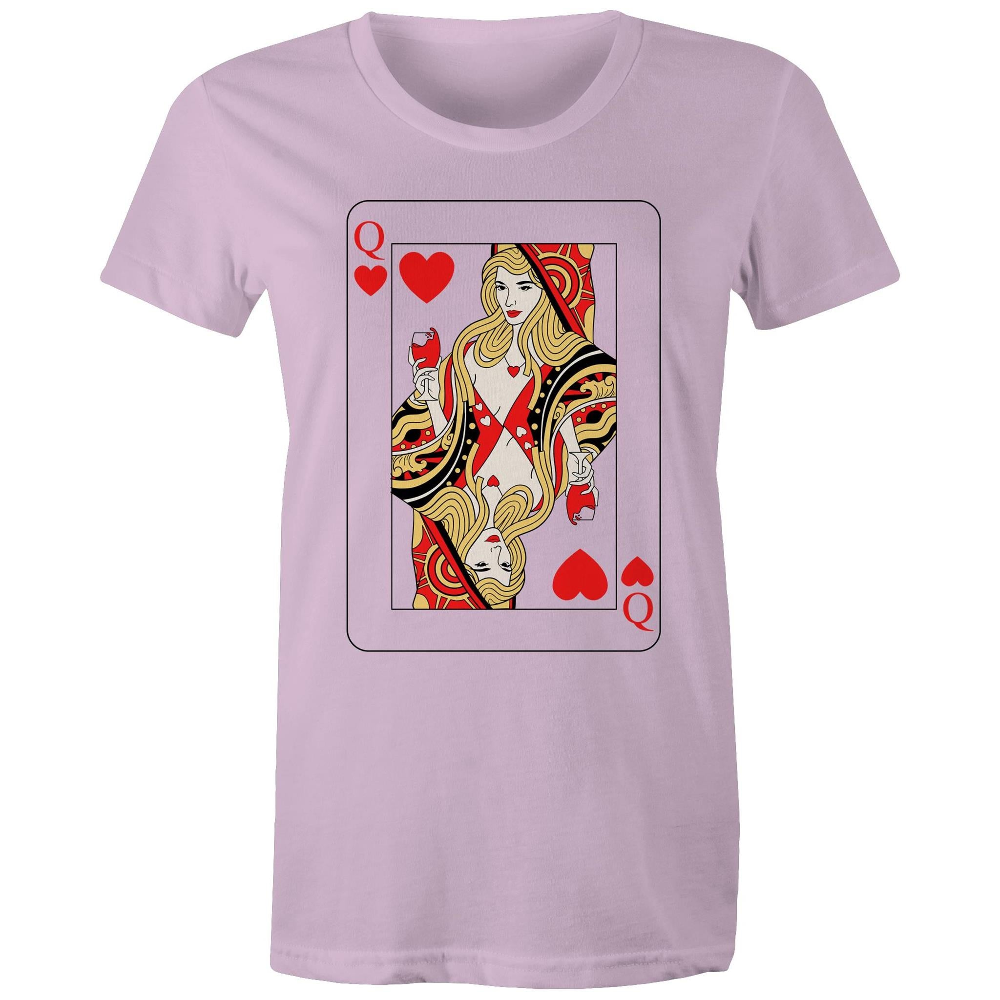 QUEEN OF HEARTS T-Shirt Front Print