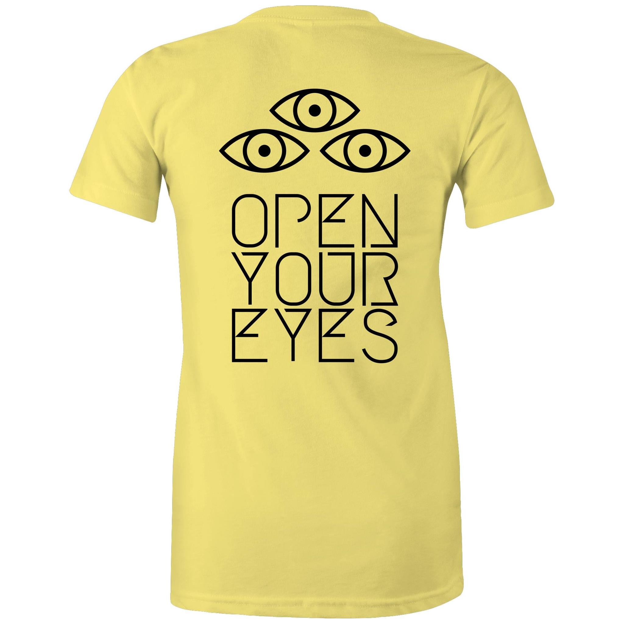 OPEN YOUR EYES T-Shirt Back Print