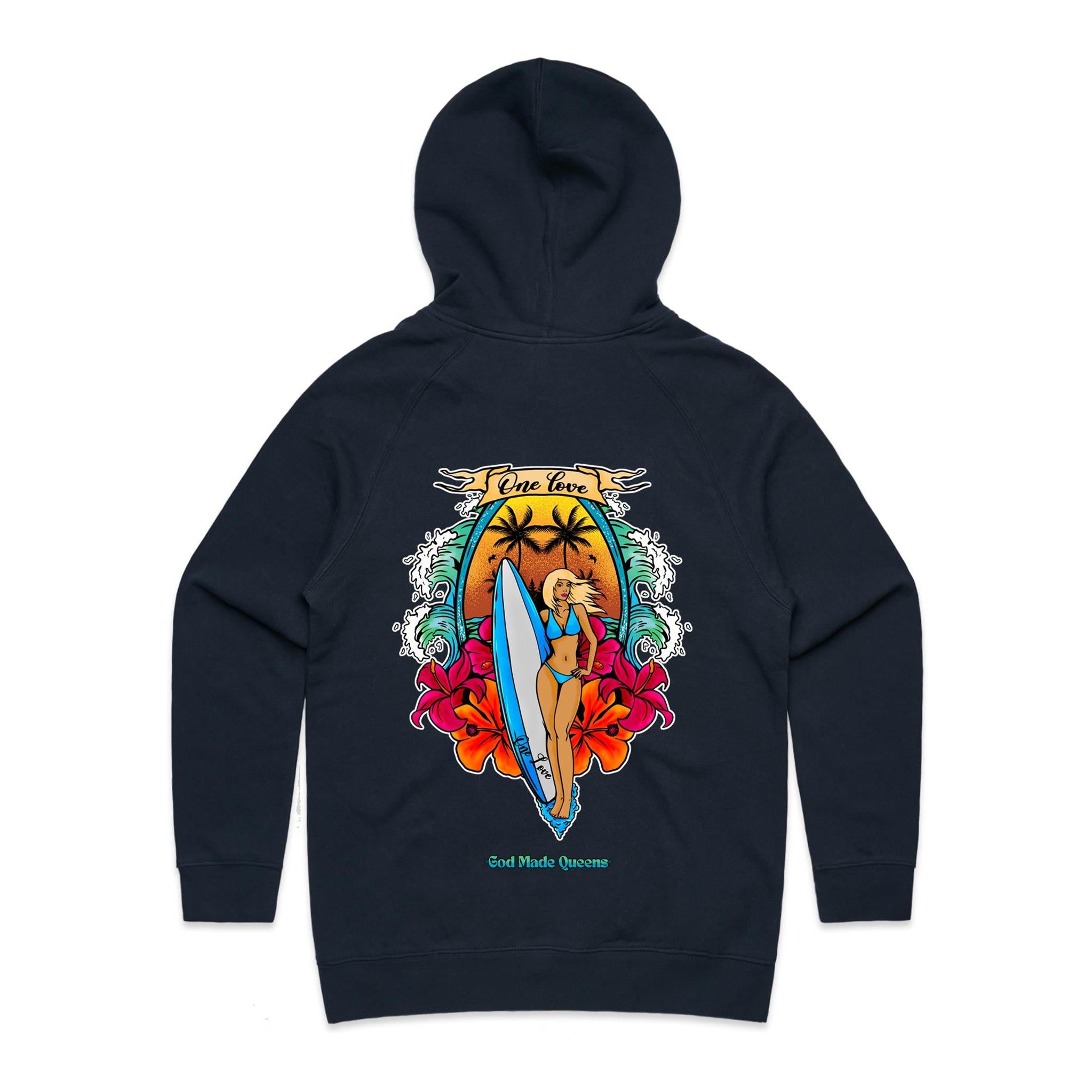 ONE LOVE Hoodie Back Print