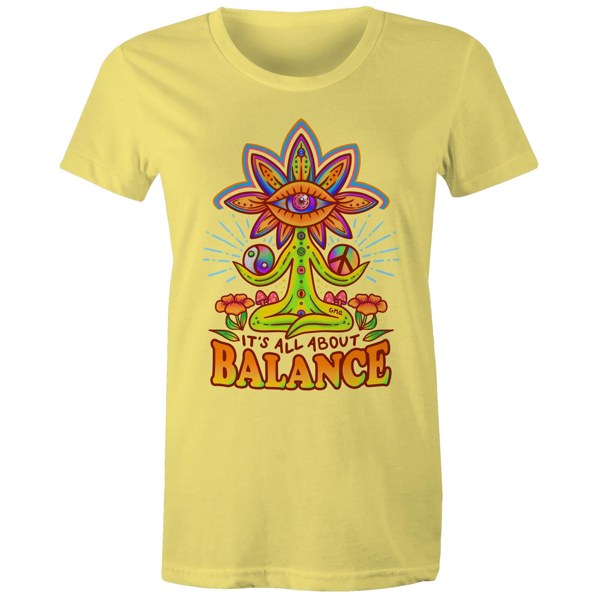 LIFE BALANCE T-Shirt Front Print