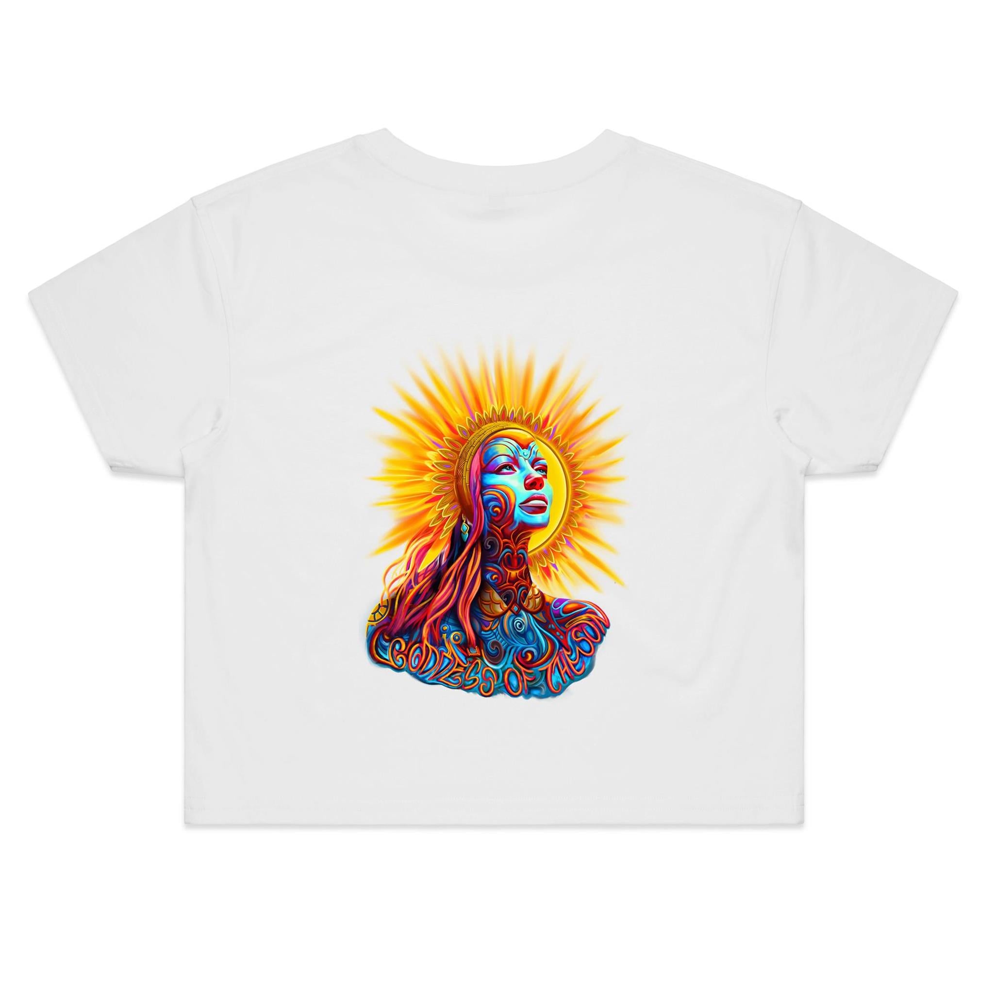 GODDESS OF THE SUN Crop Back Print