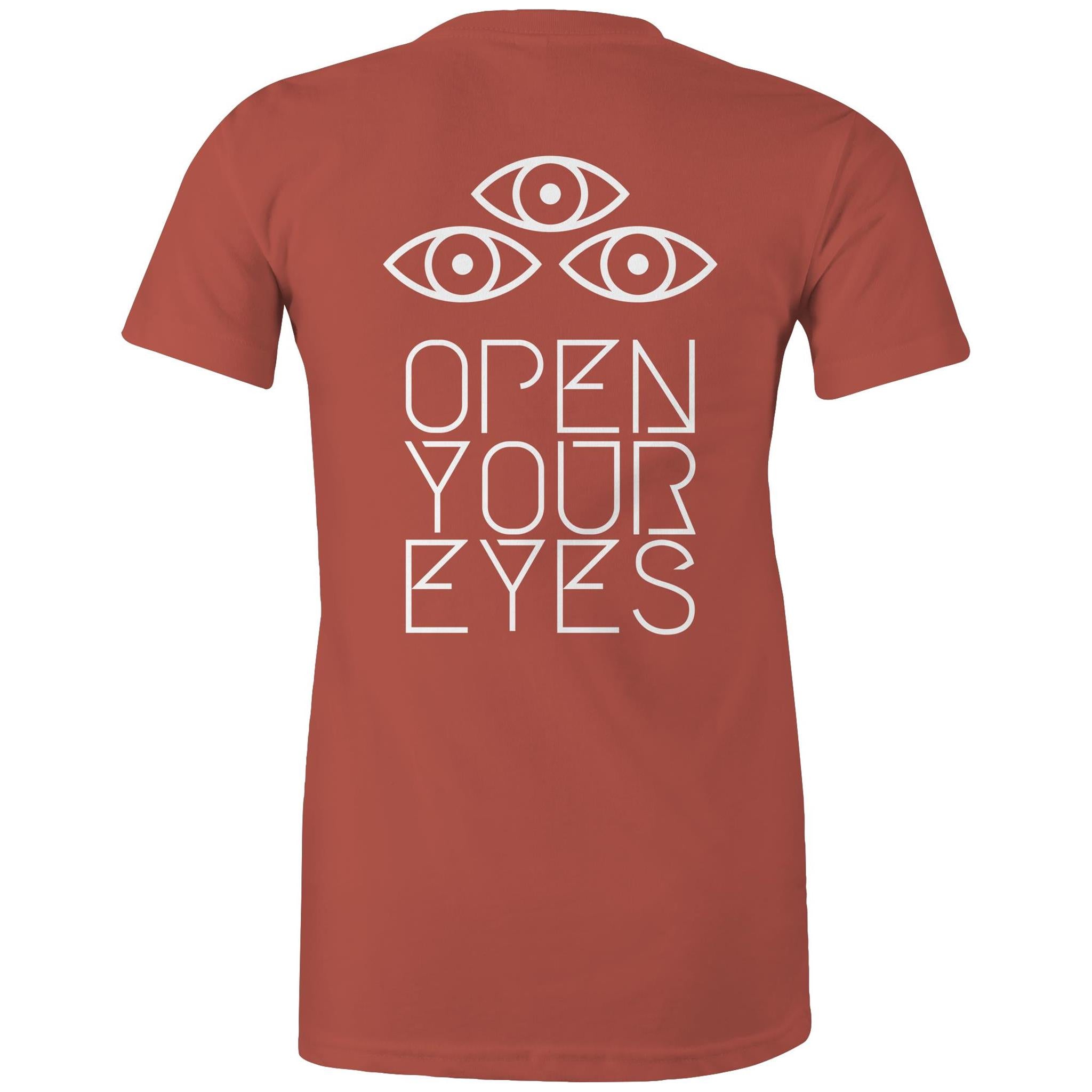 OPEN YOUR EYES T-Shirt Back Print