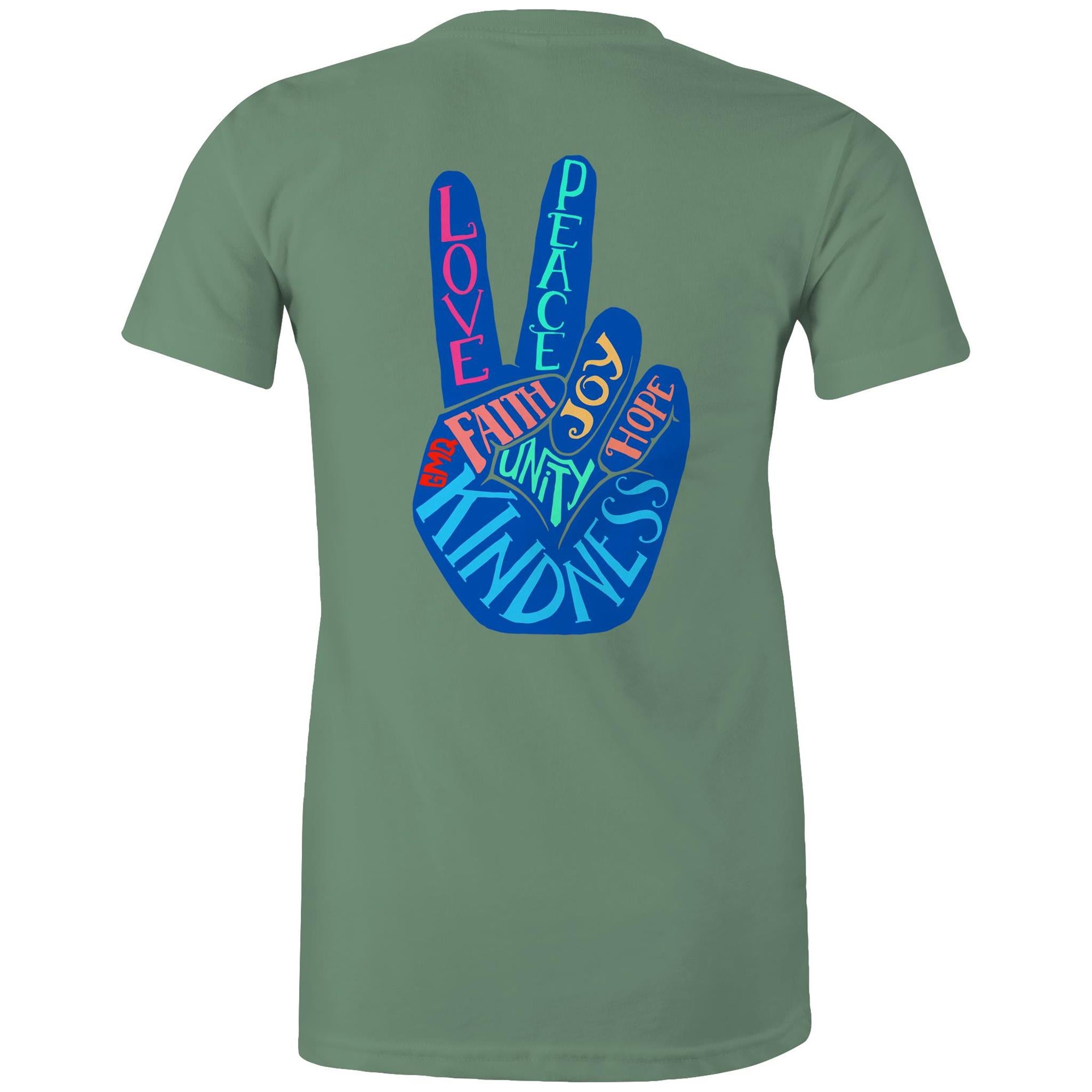 PEACE & UNITY T-Shirt Back Print