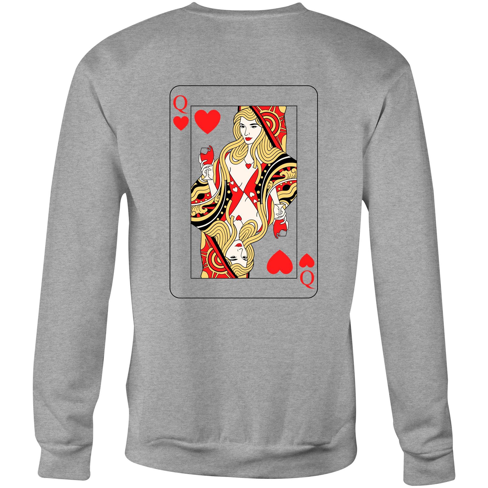 QUEEN OF HEARTS Sweatshirt Back Print