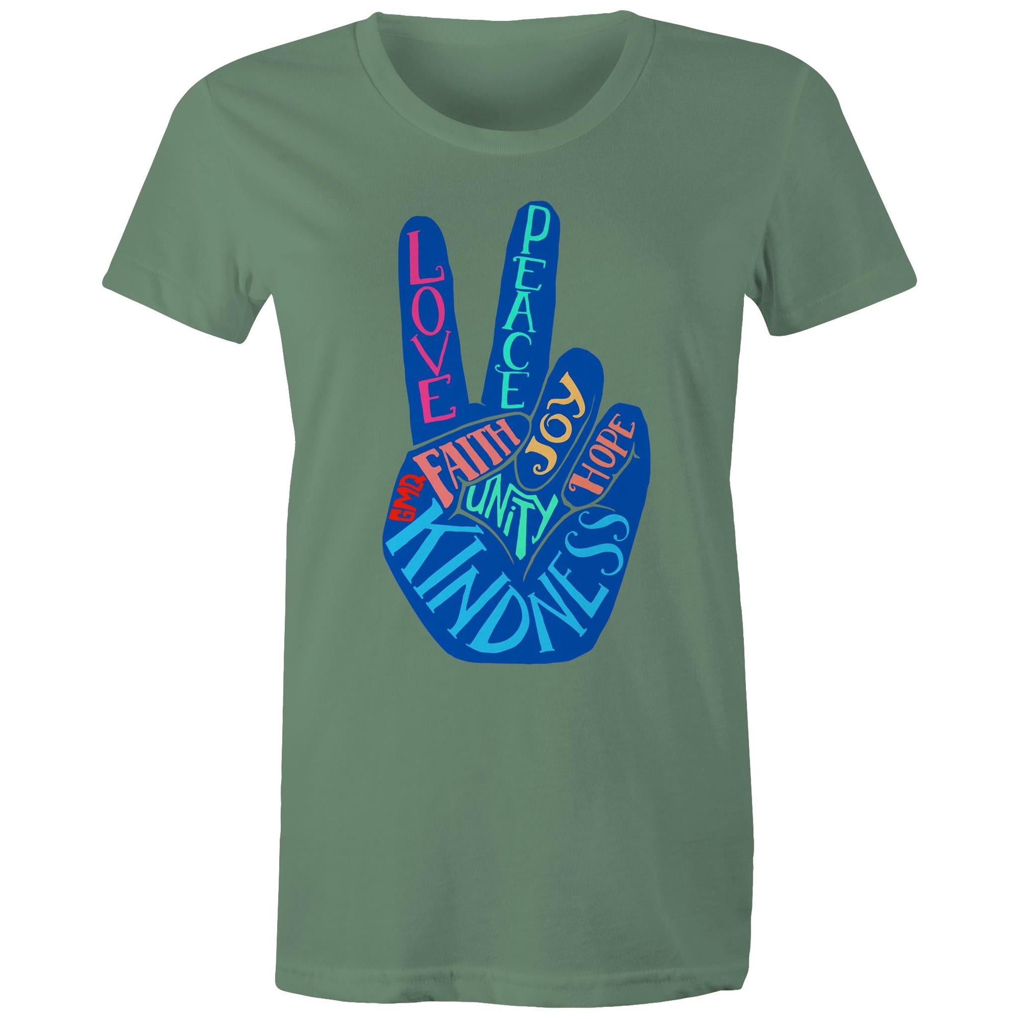 PEACE & UNITY T-Shirt Front Print