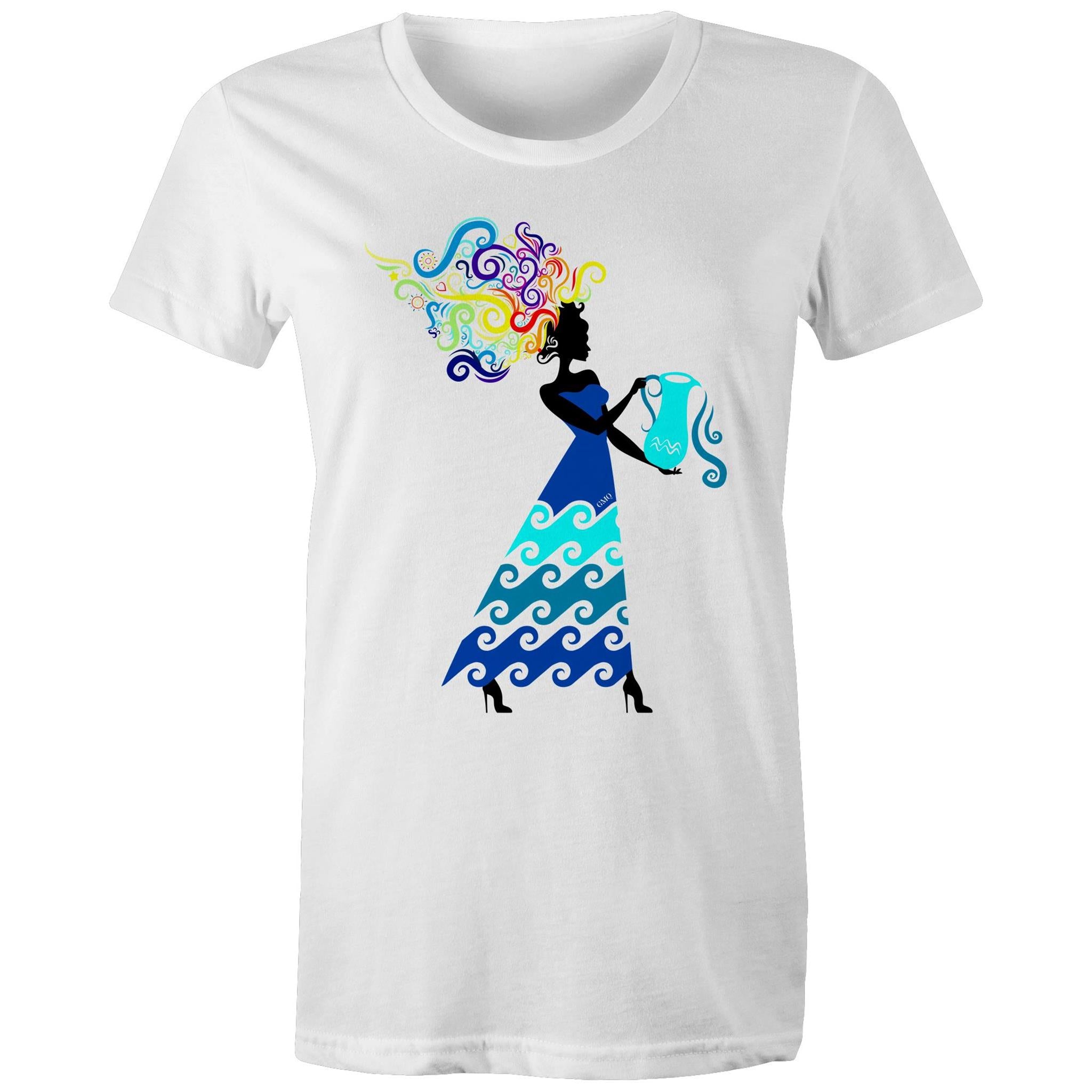 AQUARIUS T-Shirt Front Print