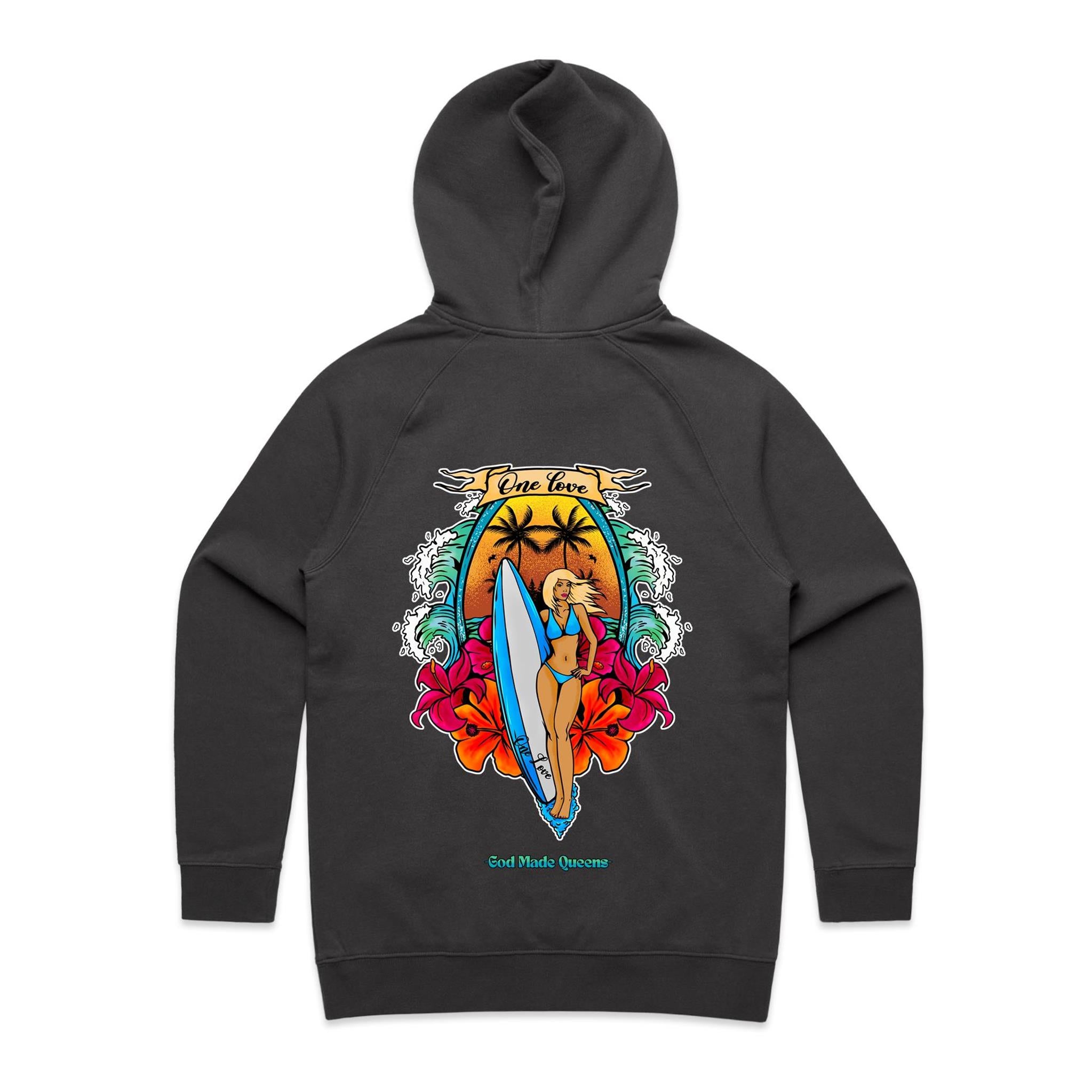 ONE LOVE Hoodie Back Print