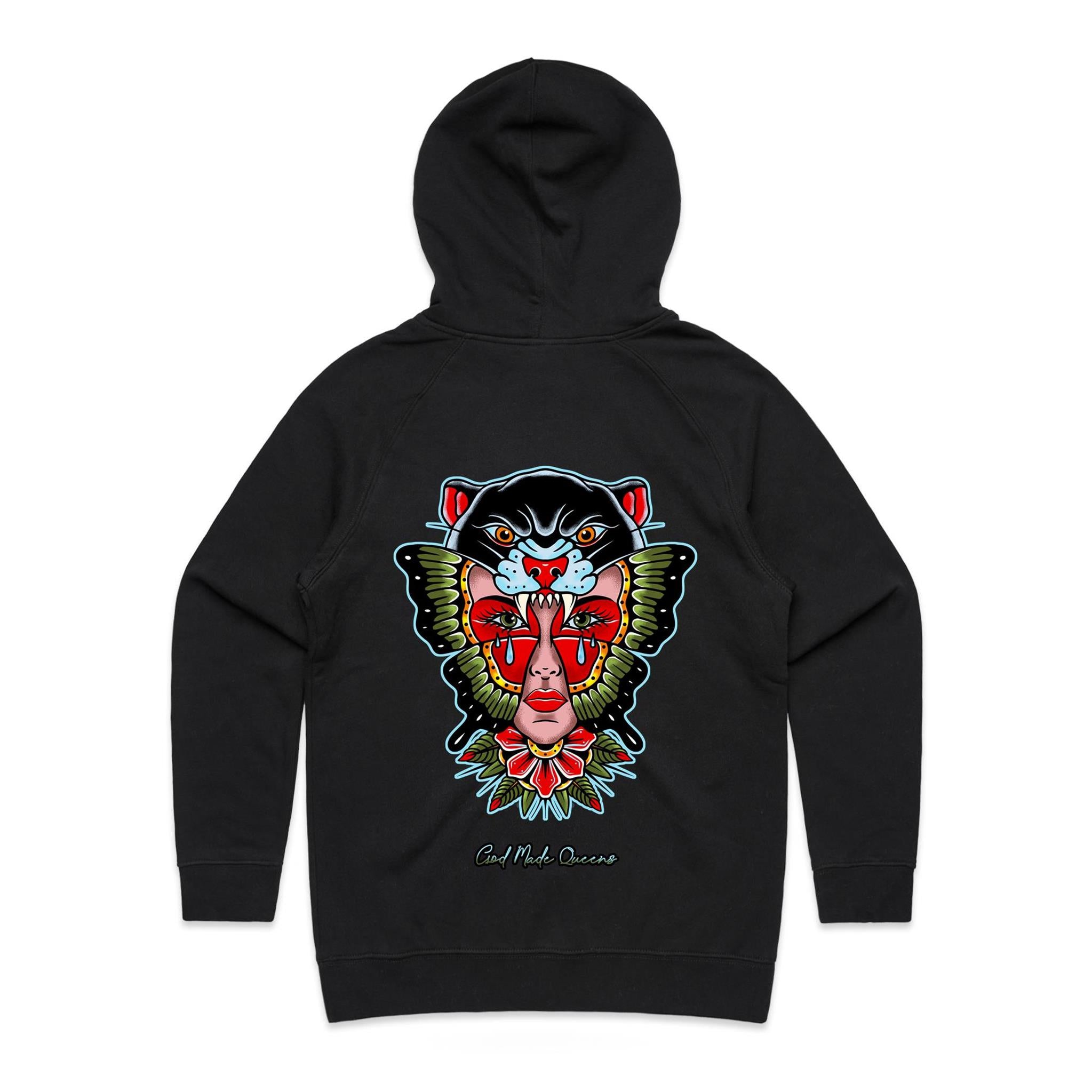 PANTHER GIRL Hoodie Back Print