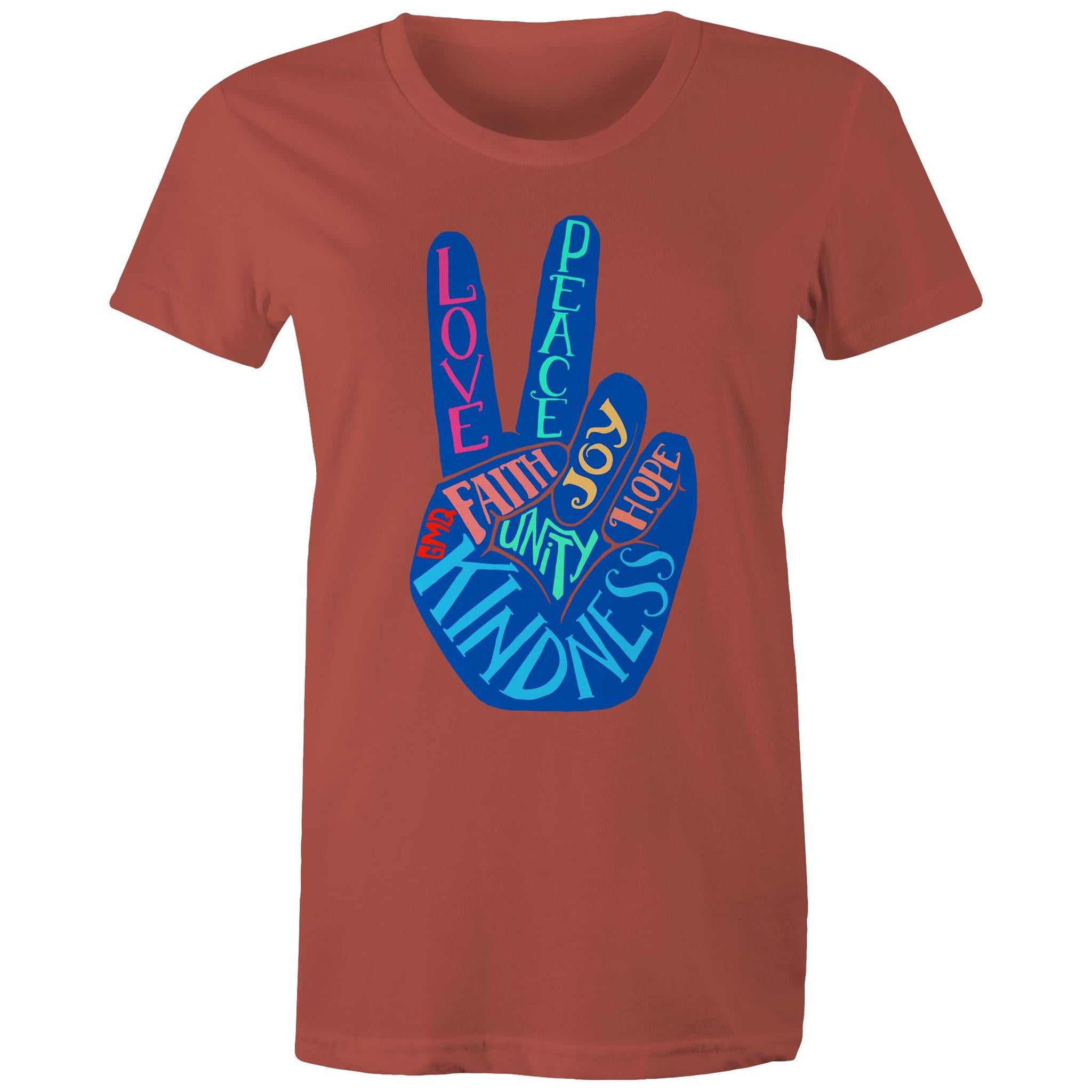 PEACE & UNITY T-Shirt Front Print