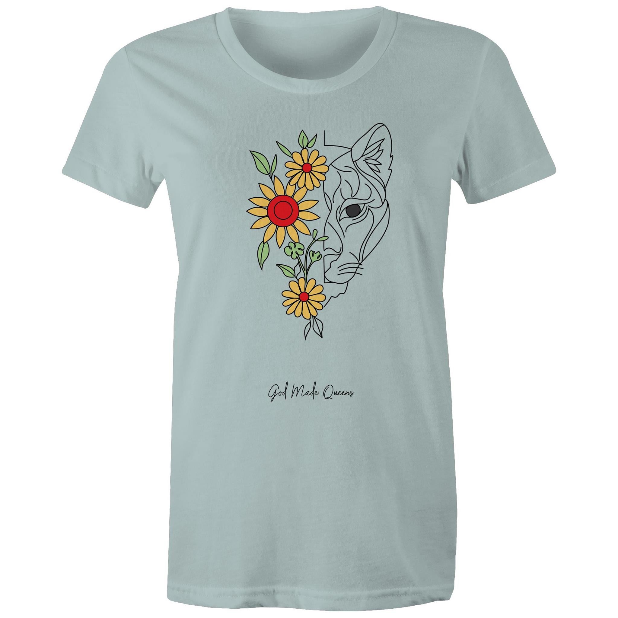 TIGER FLOWER T-Shirt Front Print