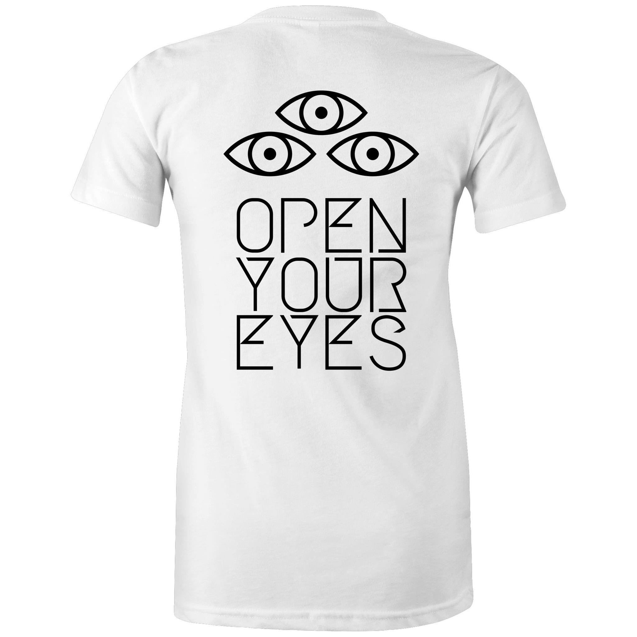 OPEN YOUR EYES T-Shirt Back Print