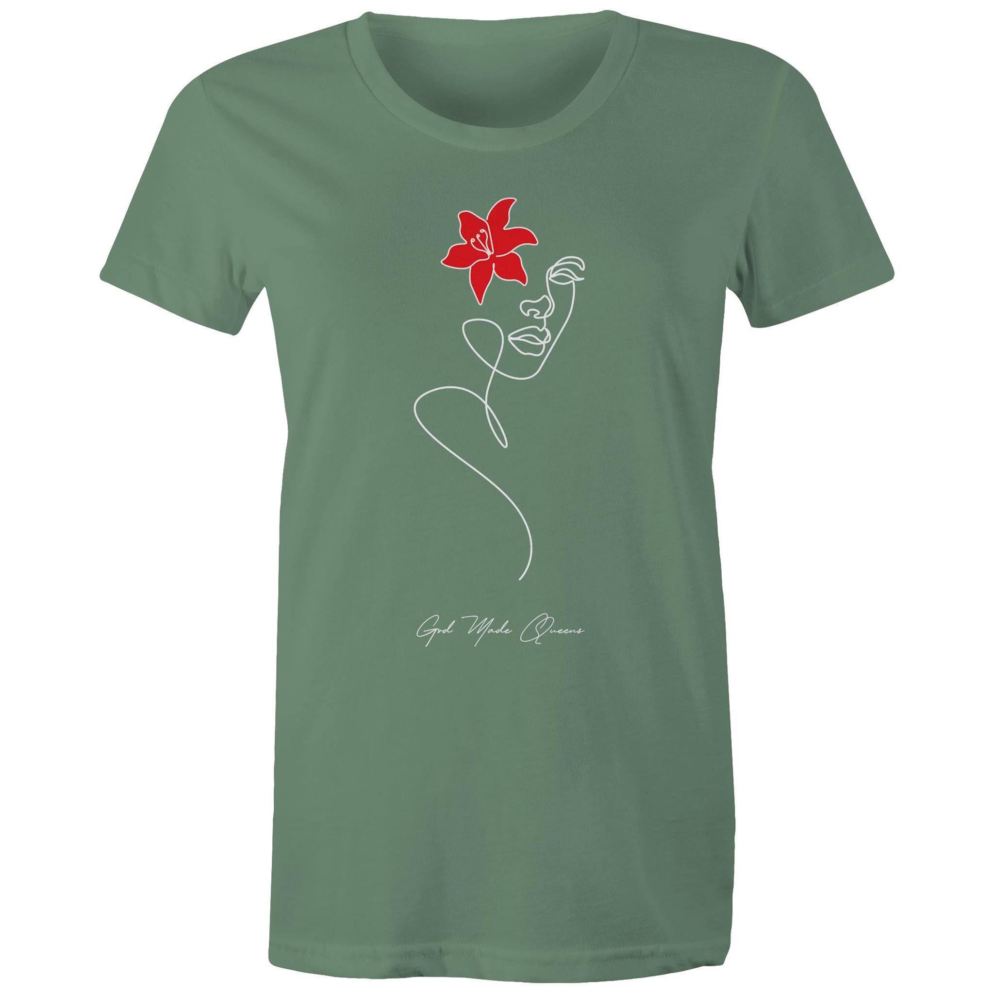 RED FLOWER T-Shirt Front Print