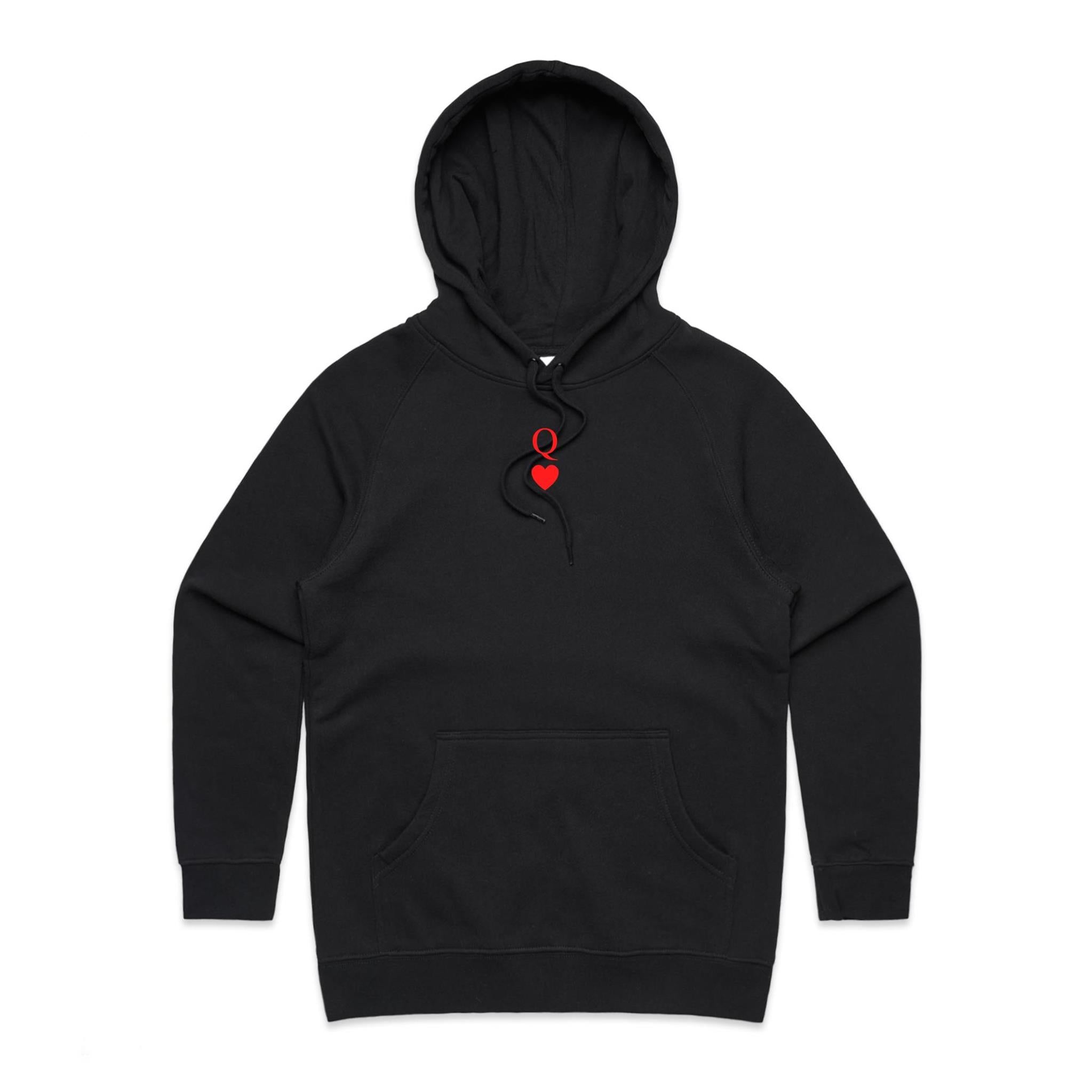 QUEEN OF HEARTS Hoodie Back Print