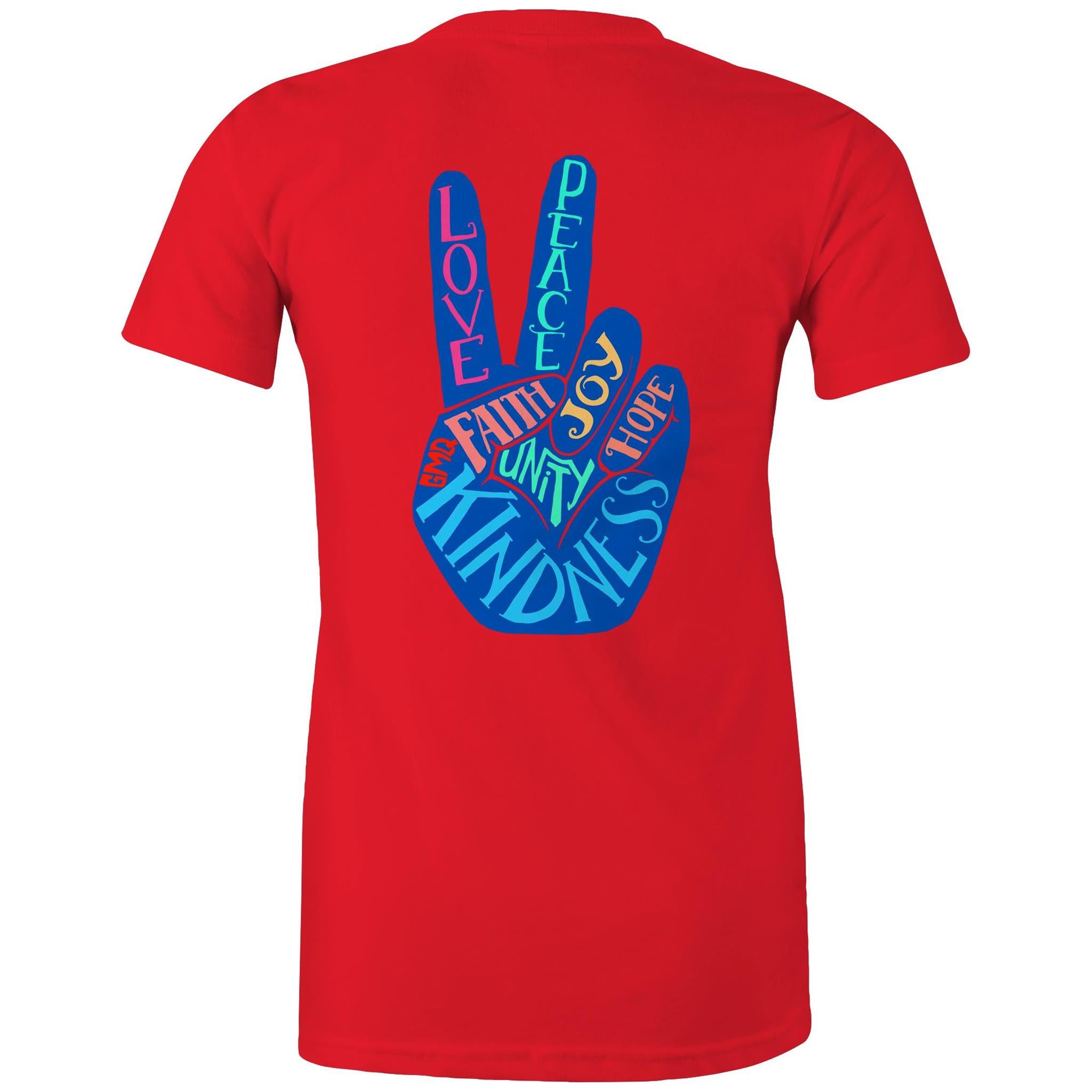 PEACE & UNITY T-Shirt Back Print