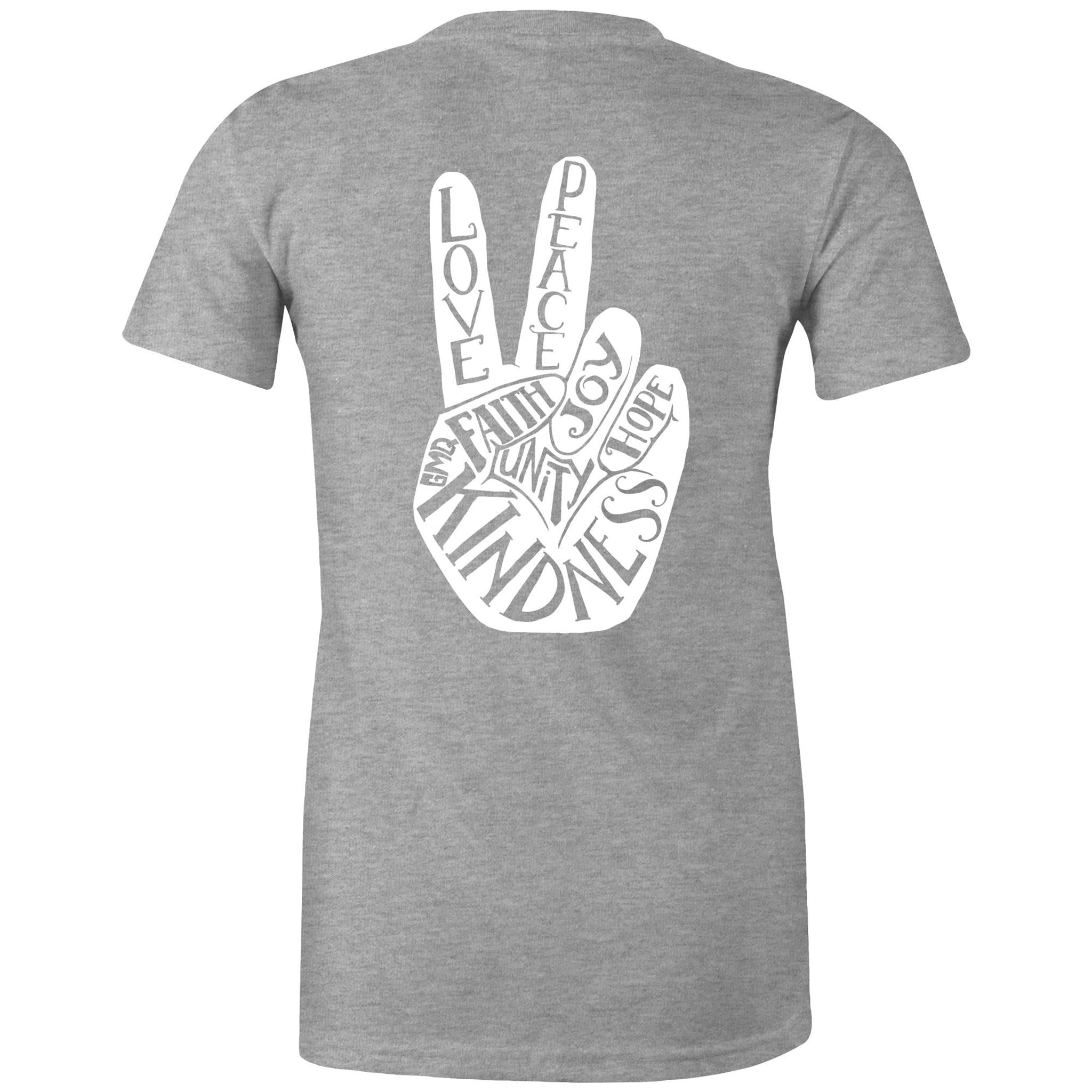 PEACE & LOVE T-Shirt Back Print